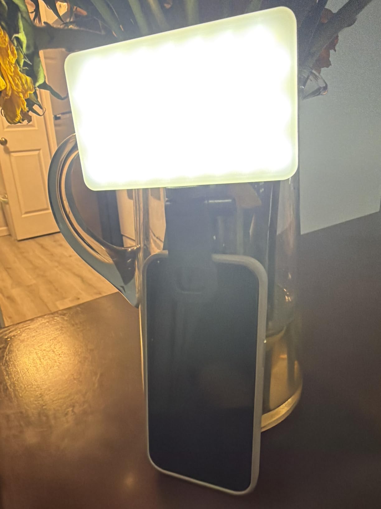 Portable Selfie Light for iPhone:Rechargeable Phone Fill Lights, Ring Light for Camera Picture, Makeup Photo, Video Conferences, Laptop Use, Zoom Meetings, TikTok, Vlog Photography customer photo 2