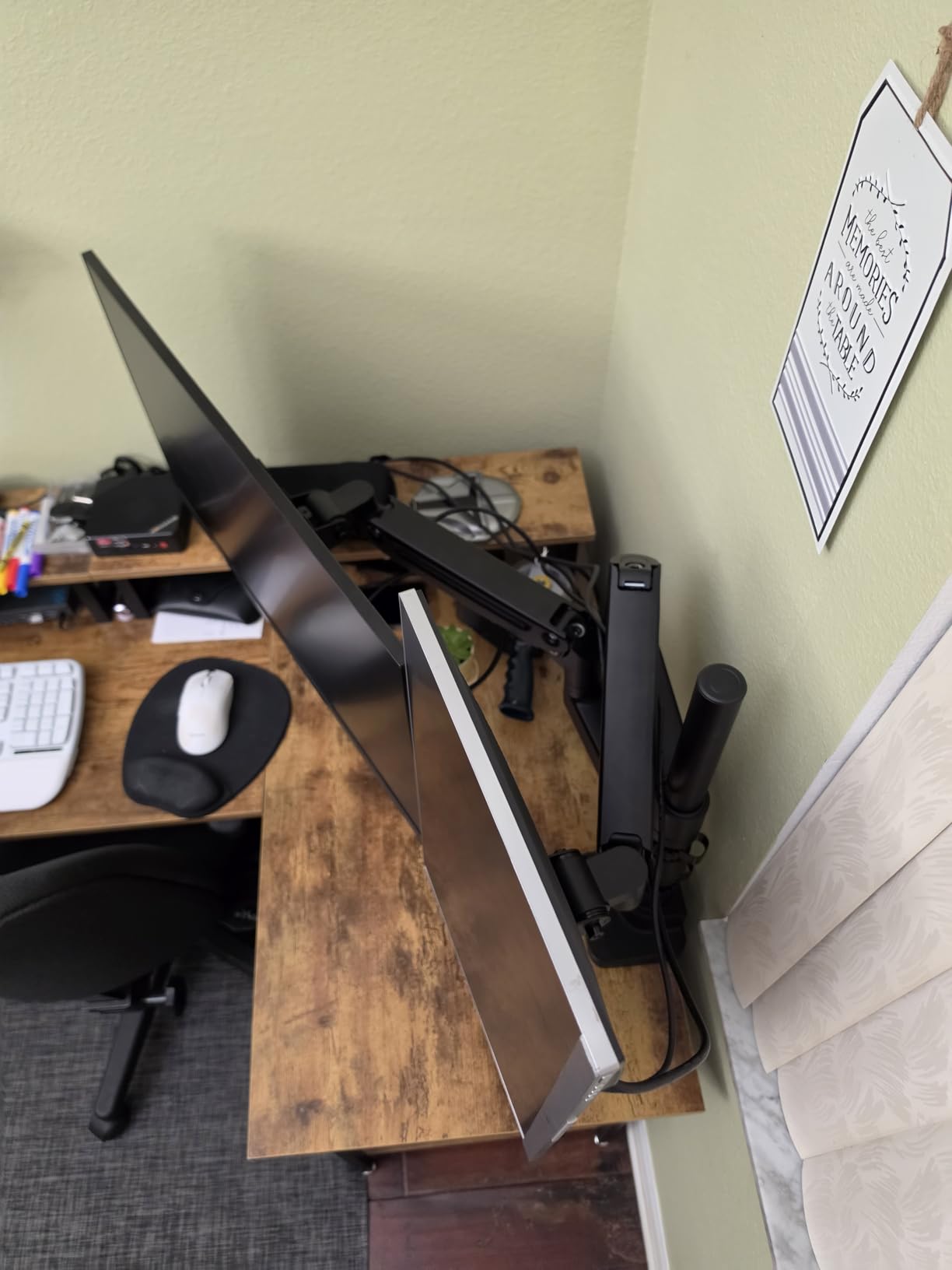 Heavy Duty Dual Monitor Arm for 17-49
