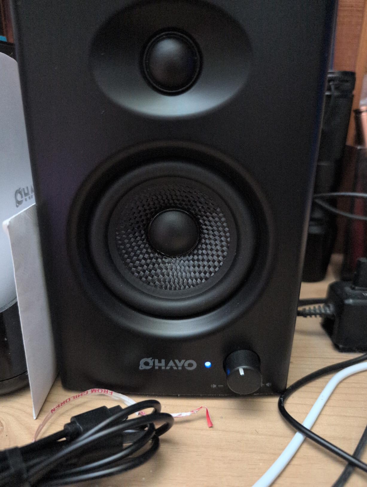 OHAYO 60W Computer Speakers for Music and Gaming, Active Bluetooth 5.3, Stereo 2.0 Speakers for Desktop PC or Laptop, 3.5mm Aux RCA USB Input, 1 Pair, Black customer photo 1