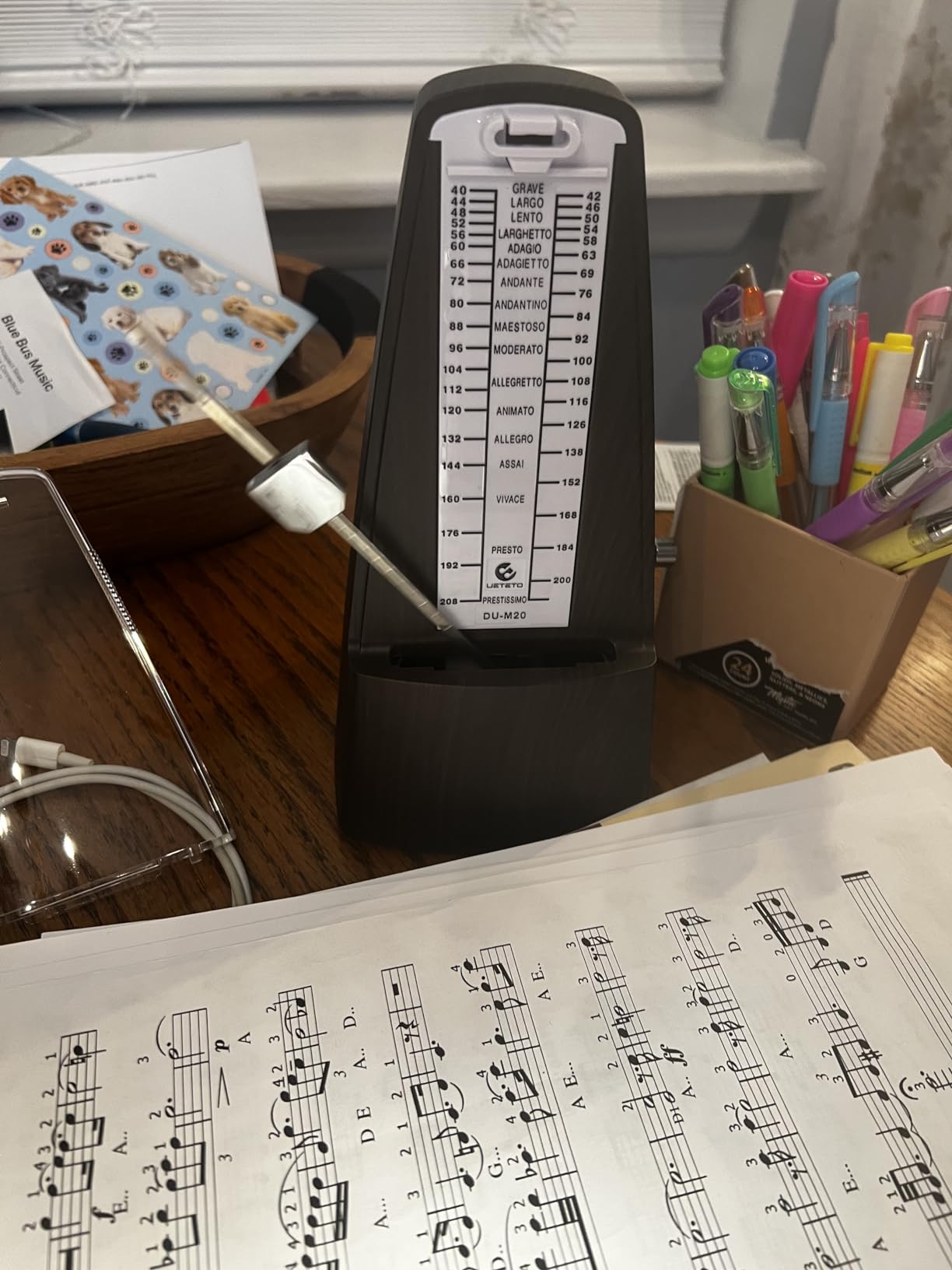 Ueteto Mechanical Metronome Black/Loud Sound Piano Drum Violin Guitar customer photo 2