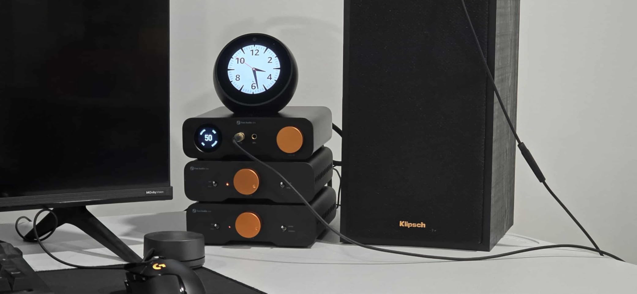 Fosi Audio ZH3 DAC Headphone Amp, Fully Balanced Preamp with AKM4493SEQ XMOS XU316 PCM 768kHz for Amplifiers, USB/Optical/COAX/RCA/12V Trigger Input, XLR/RCA/4.4mm/6.35mm Output with Remote customer photo 1