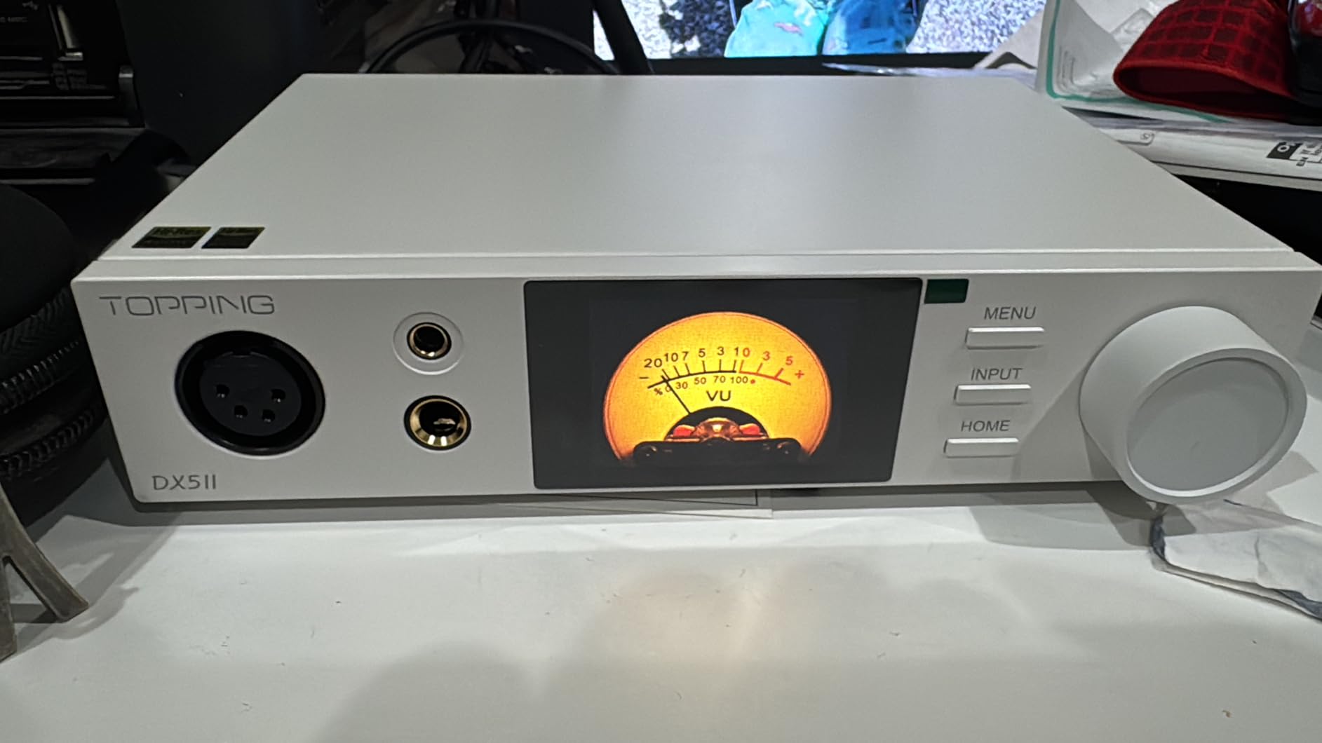 TOPPING DX5 II Hi-Res DAC & Headphone Amp Combo – Dual ES9039Q2M, X-Hybrid Amp, 10-Band PEQ, LDAC Bluetooth 5.1, 4.4mm Balanced & 6.35mm Headphone Output, Preamp Mode, 12V Trigger (White) customer photo 2