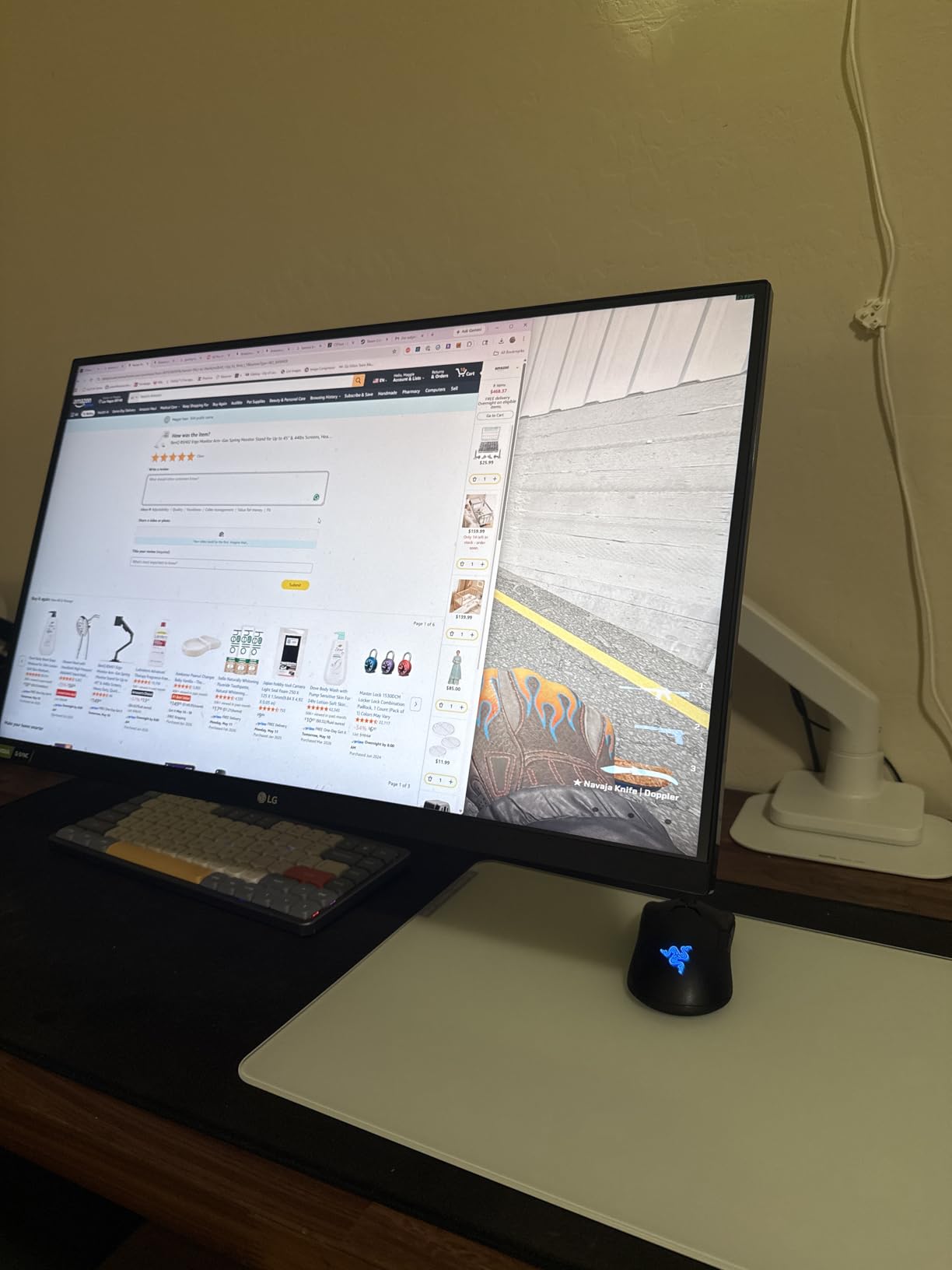 BenQ ErgoArm BDH01 Dual Monitor Arm for 2 Screens Up to 35'' & 44lbs. Black customer photo 1