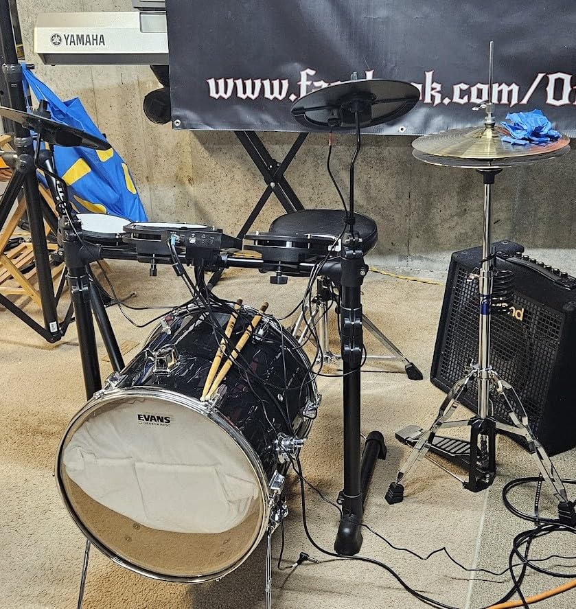 Donner DED-80 Electric Drum Kit with 4 Quiet Mesh Pads, 180+ Sounds, 30 Demo Songs, 10