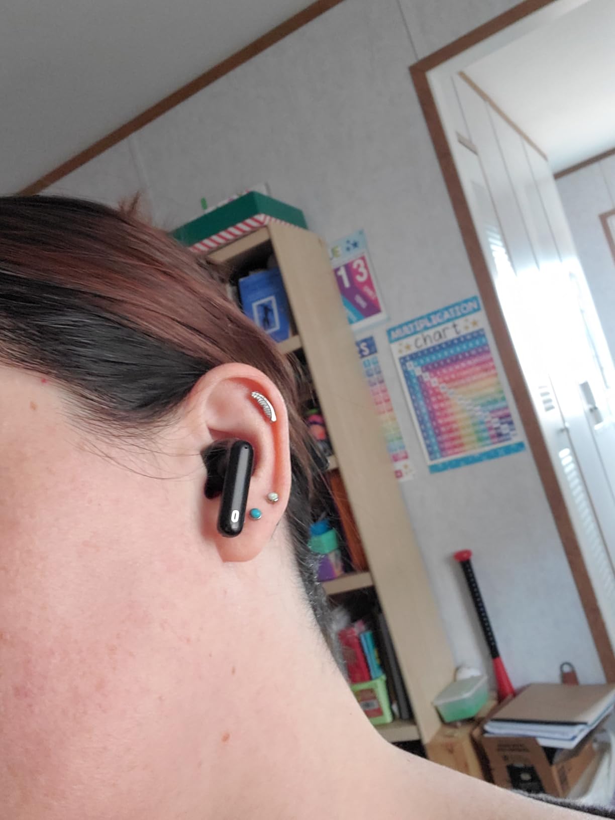 Wireless Earbuds, Bluetooth 5.4 Headphones Bass Stereo/Clear Calls, Black customer photo 2