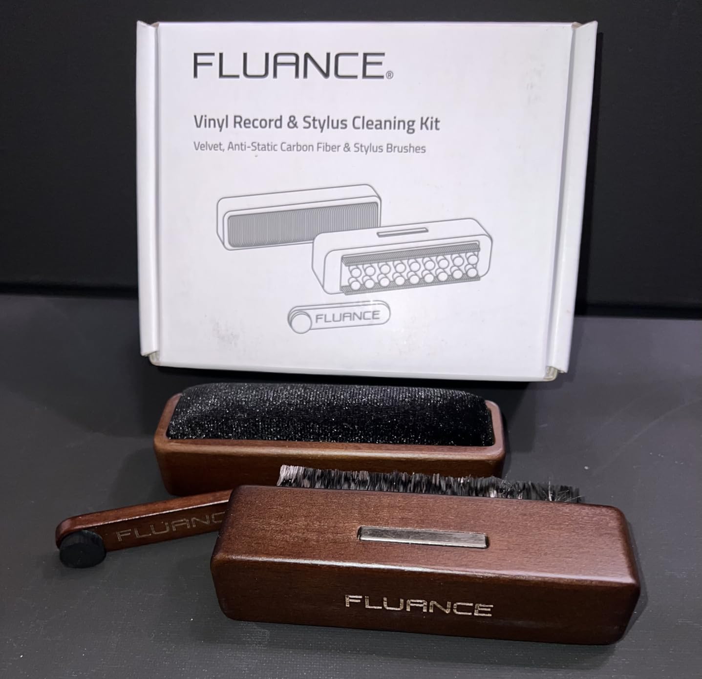 Fluance Anti-Static Carbon Fiber Stylus Cleaning Brush - Safely Removes Dust & Static from Your Record Stylus to Preserve Sound Quality and Reduce Pops, Crackles, Surface Noise (VB51) customer photo 2