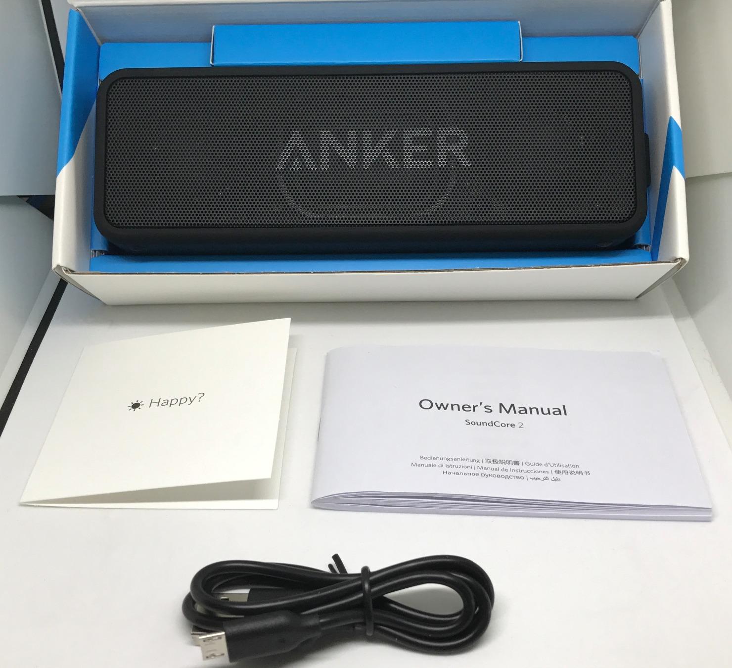 Anker soundcore 2 Portable Bluetooth Speaker, Stereo Sound, IPX7 customer photo 1