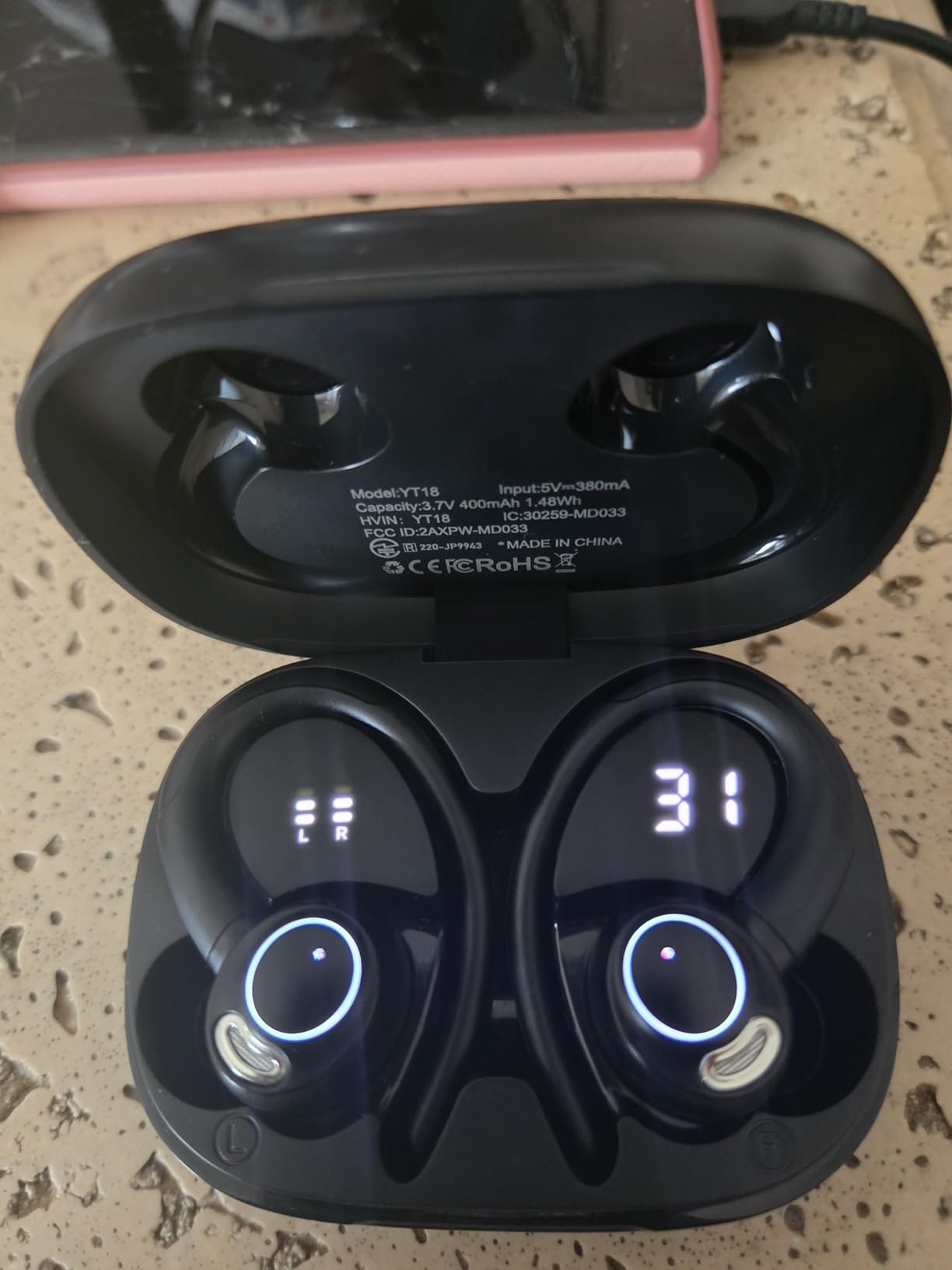 Wireless Earbuds, Bluetooth 5.4 Headphones Sport Over Ear Buds With ENC Mic customer photo 1