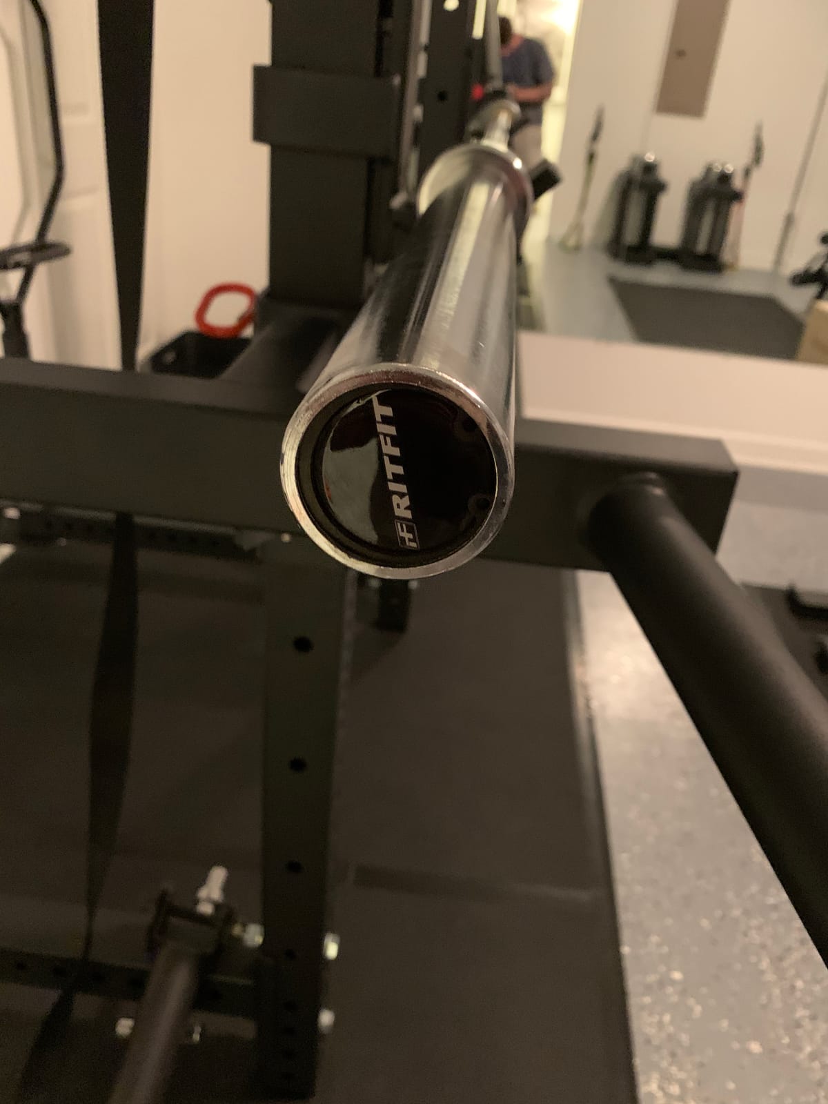 RitFit Elite 7ft Olympic Barbell, 45lb, 500-2000lb Capacity customer photo 1