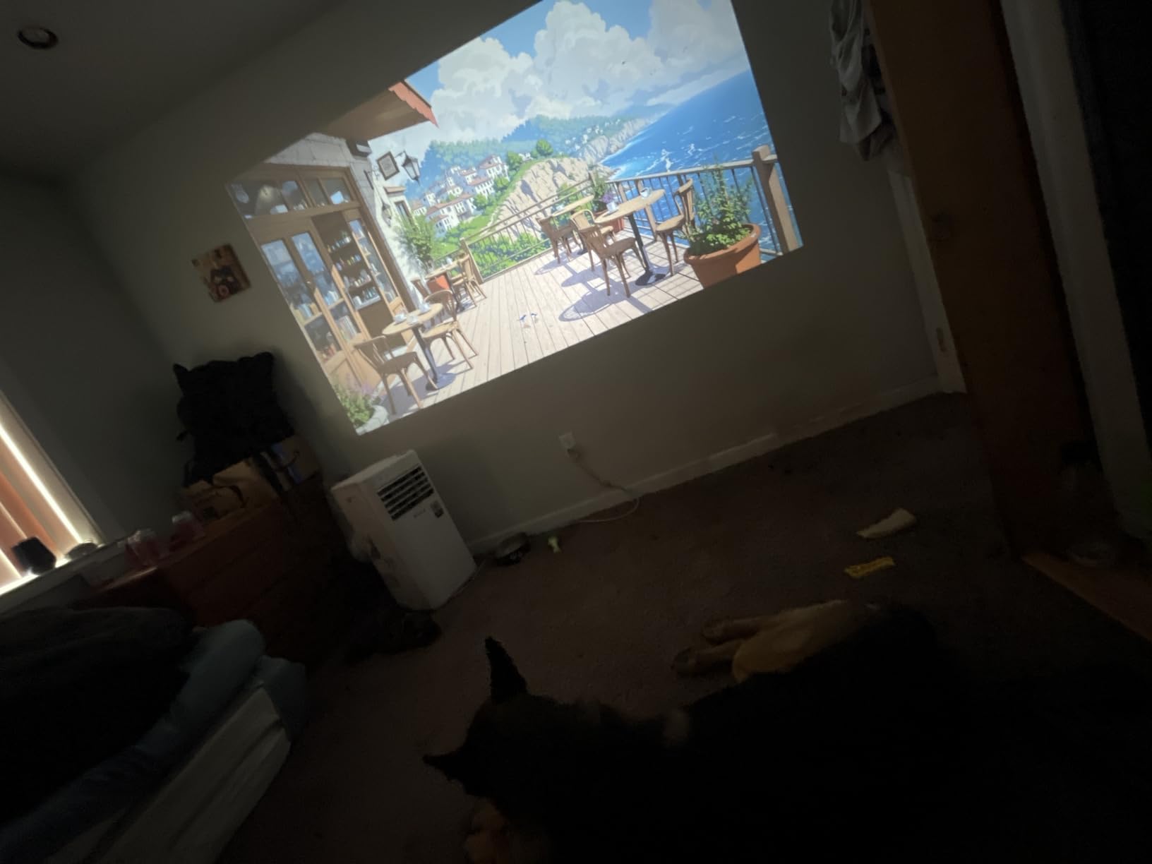 XGIMI Vibe One Battery Powered 1080P Smart Portable Projector (Cloud Ash) customer photo 2