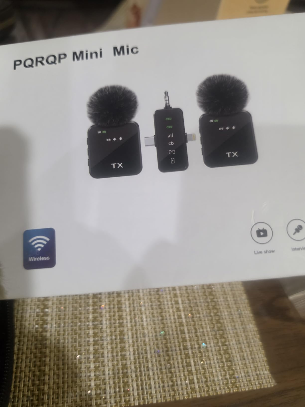 PQRQP 3 in 1 Wireless Mini Microphone for iPhone, Android, Camera,328ft Range, 18H Battery Life,High-Fidelity Audio Clip on Mic for Content Creators-Soot Black customer photo 2