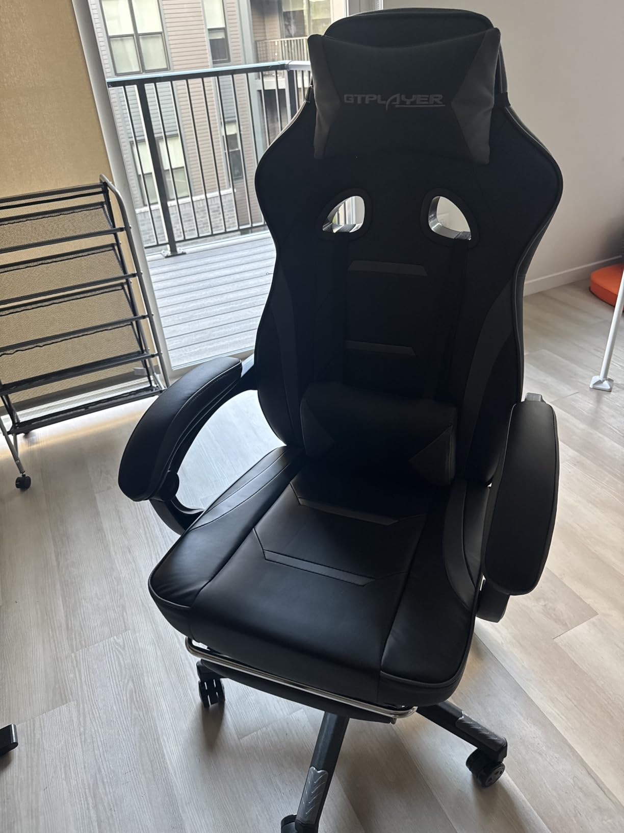 GTPLAYER Gaming Chair for Adults, Big and Tall 350LBS Heavy Duty Office Chair, Ergonomic High Back Lumbar Support and Recliner for Back Pain Relief, Sky Gray customer photo 1