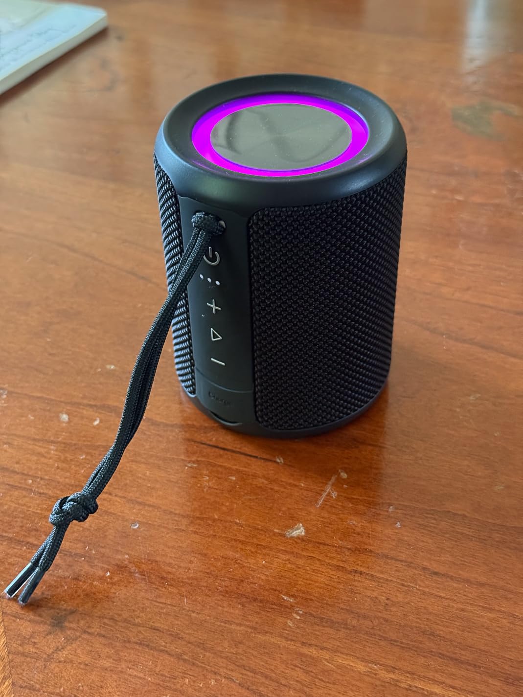 Portable Bluetooth Speaker, IPX7 Waterproof Wireless Speaker with 20W Loud Stereo Sound, 15H Playtime & Beat-Synced RGB Light, Small Outdoor Speaker for Shower, Pool, Beach, Hiking and Gifts customer photo 2