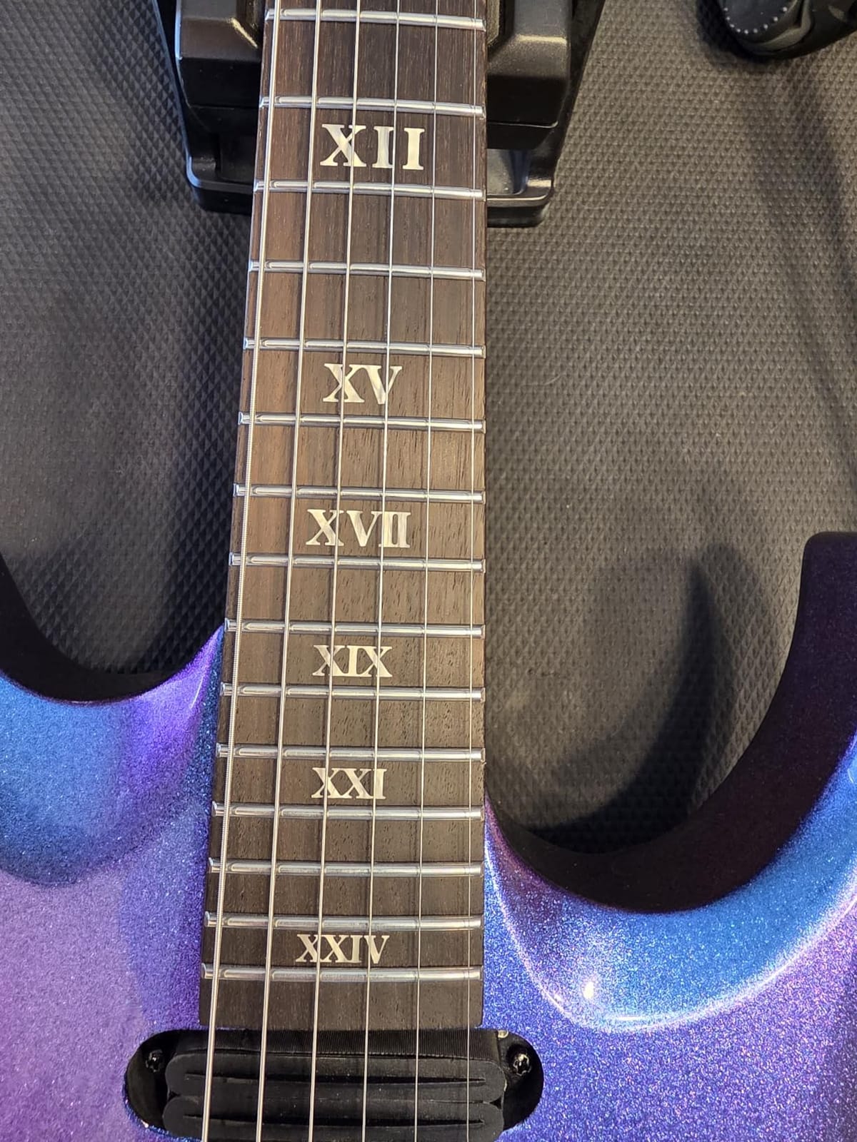 Leo Jaymz Tsunami Electric Guitar Mahogany Body & Roasted Maple Neck, HH Pickups with Rail, Double-Locking Tremolo, 24 Frets (Matte Black) customer photo 2