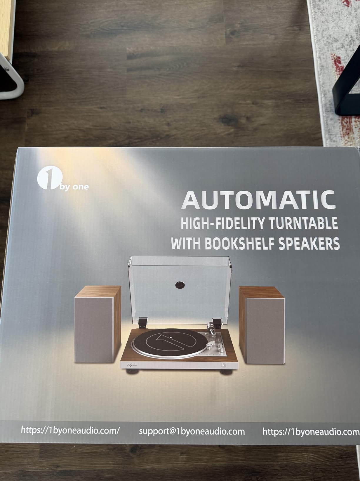 1 BY ONE Fully Automatic Record Player with Speakers, HiFi Vinyl Turntable customer photo 2