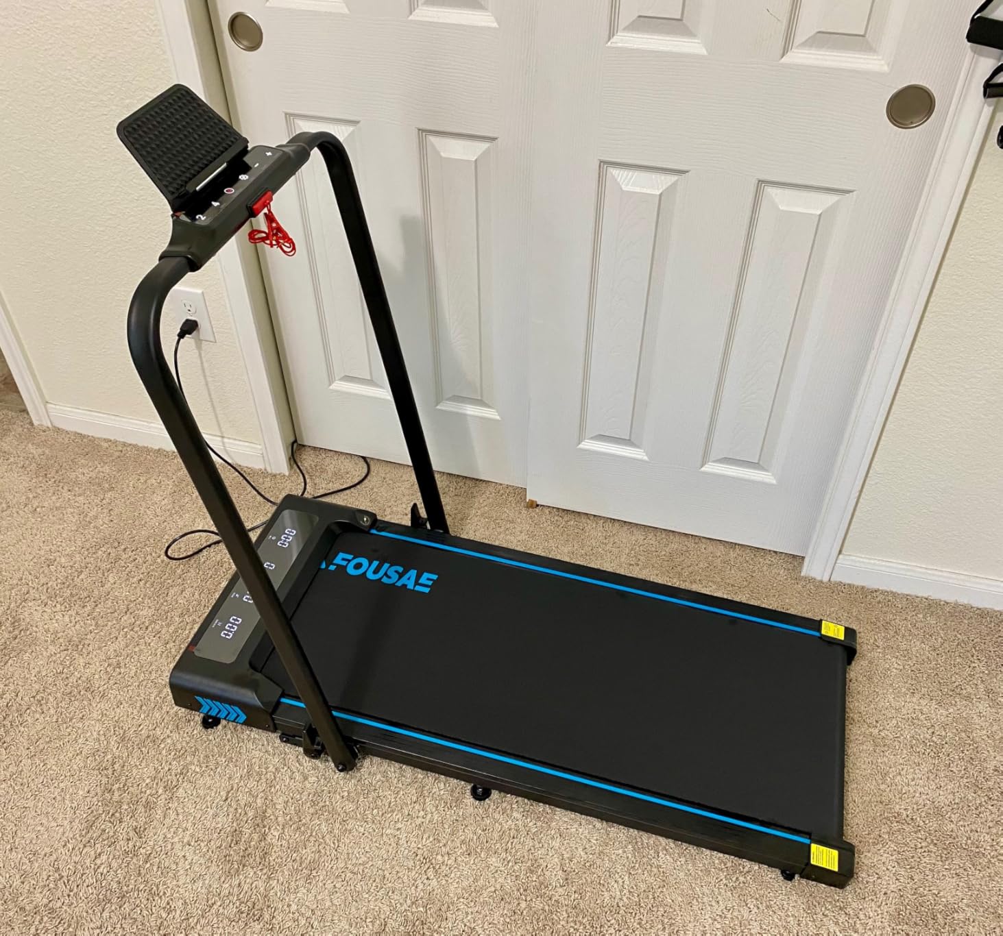 Treadmills for Home, App Compatible, 5 in 1 7.5MPH Foldable Treadmill with 10% Incline, 3.0HP Brushless Drive, 12 HIIT Programs, Full Screen LED Display, Remote Control, 400 LBS Weight Capacity customer photo 2