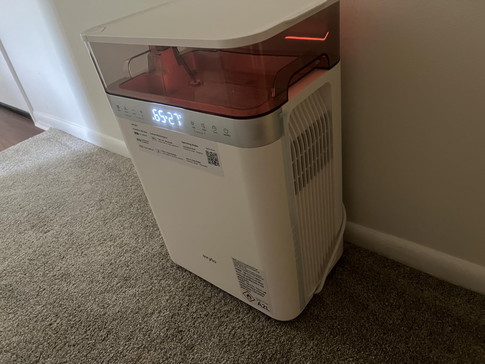 avylo Dehumidifier for Basement with Pump and Hose, Max 90 Pints/D, White customer photo 1