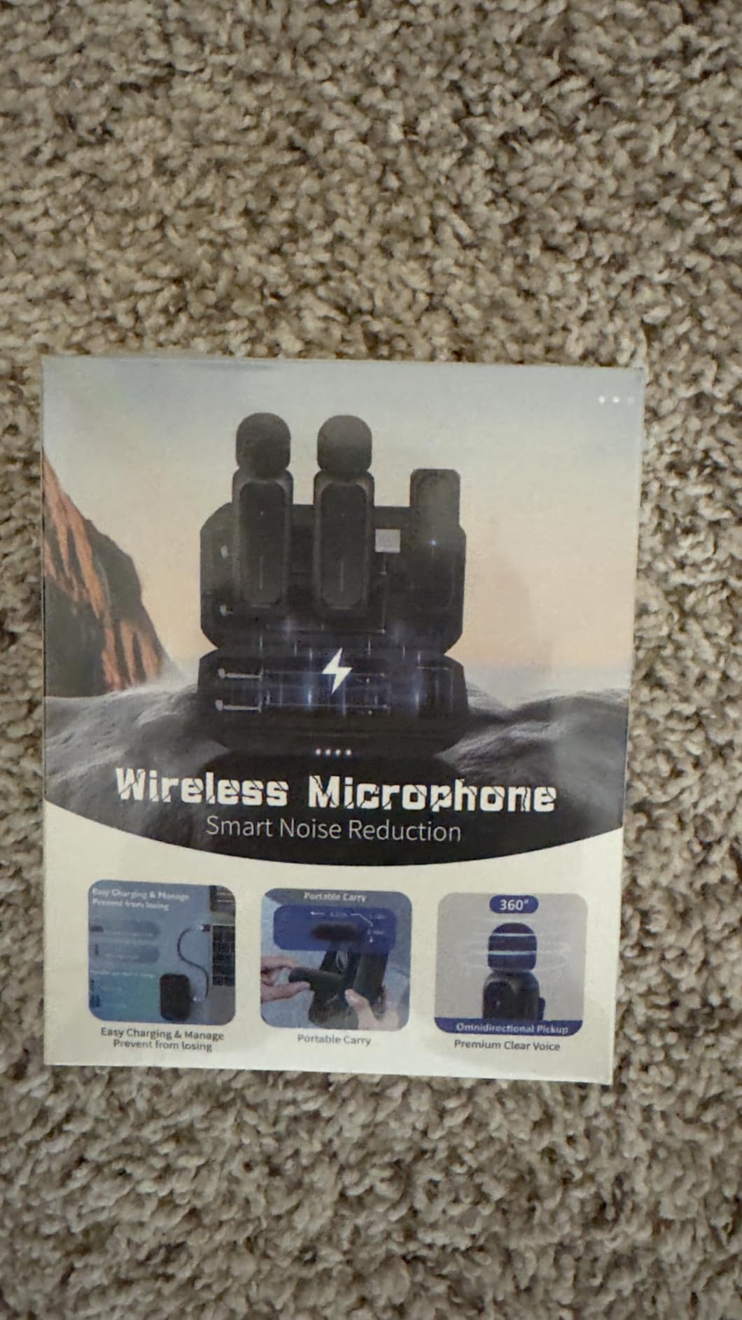 Wireless Mini Lavalier Microphone for iPhone, Android w/ Charging Case customer photo 1