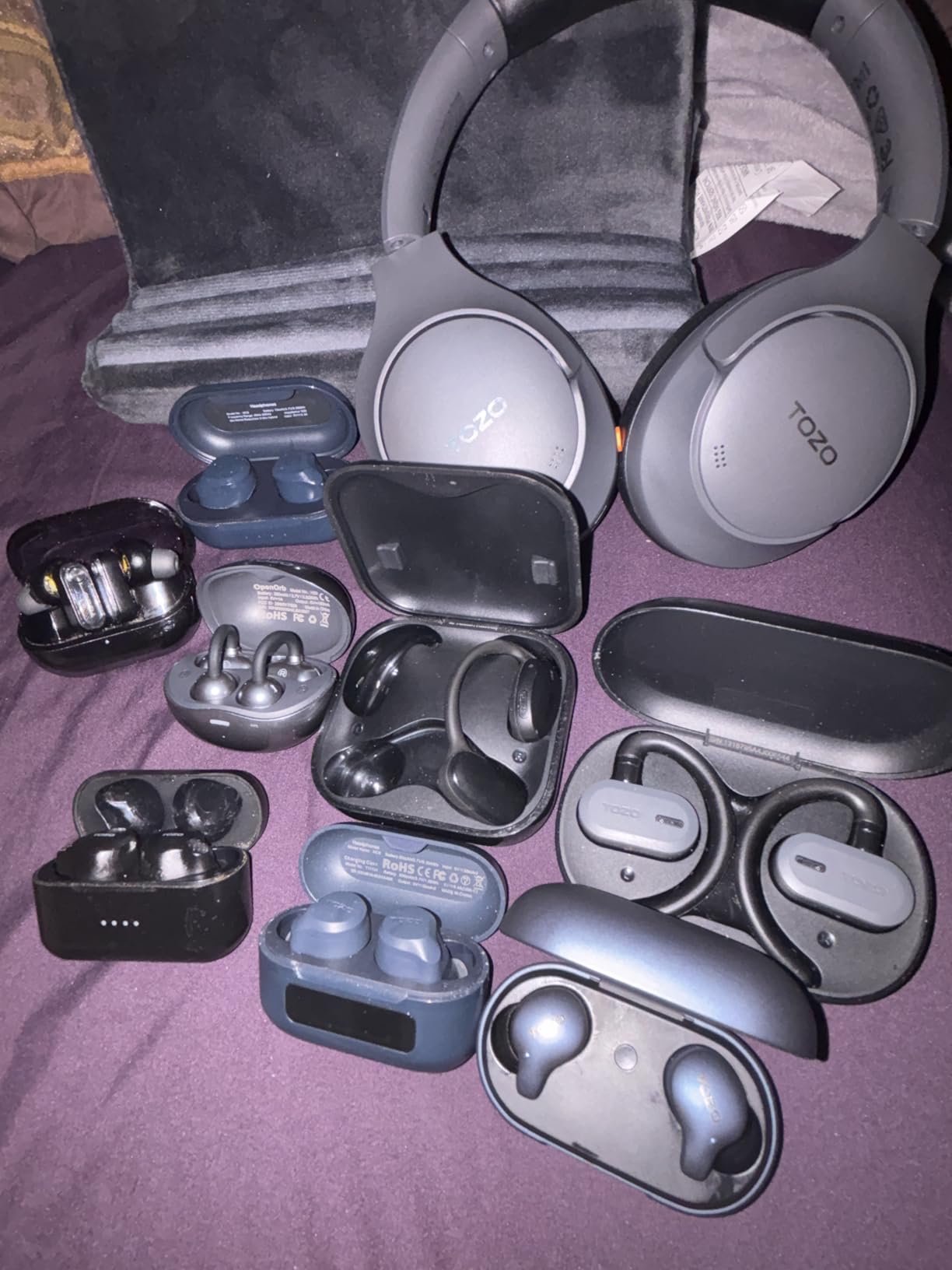 TOZO NC20 Pro Active Noise Cancelling Wireless Earbuds, Smart LCD Screen customer photo 2