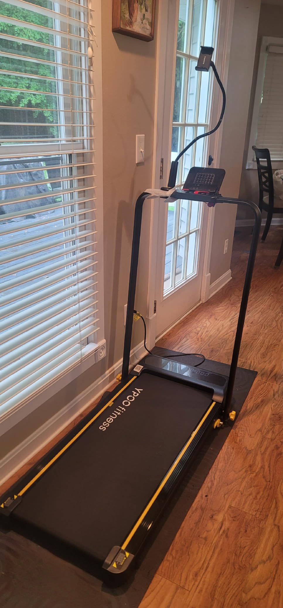 YPOO 16% Walking Pad Incline, Treadmills for Home, Handle Bar, Foldable customer photo 1