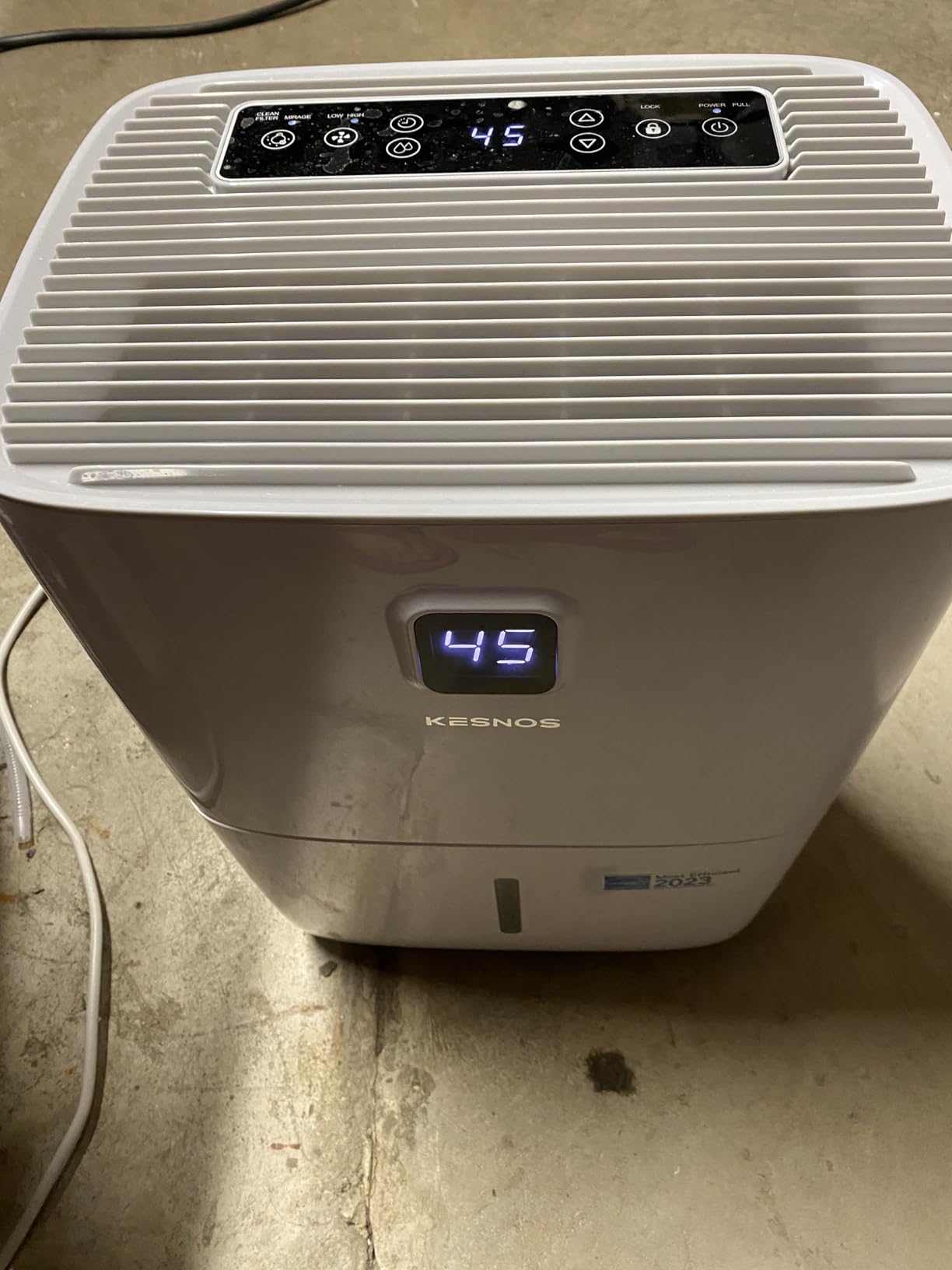 Kesnos 2,500 Sq. Ft. Energy Star Dehumidifier for Basement with Drain Hose customer photo 1