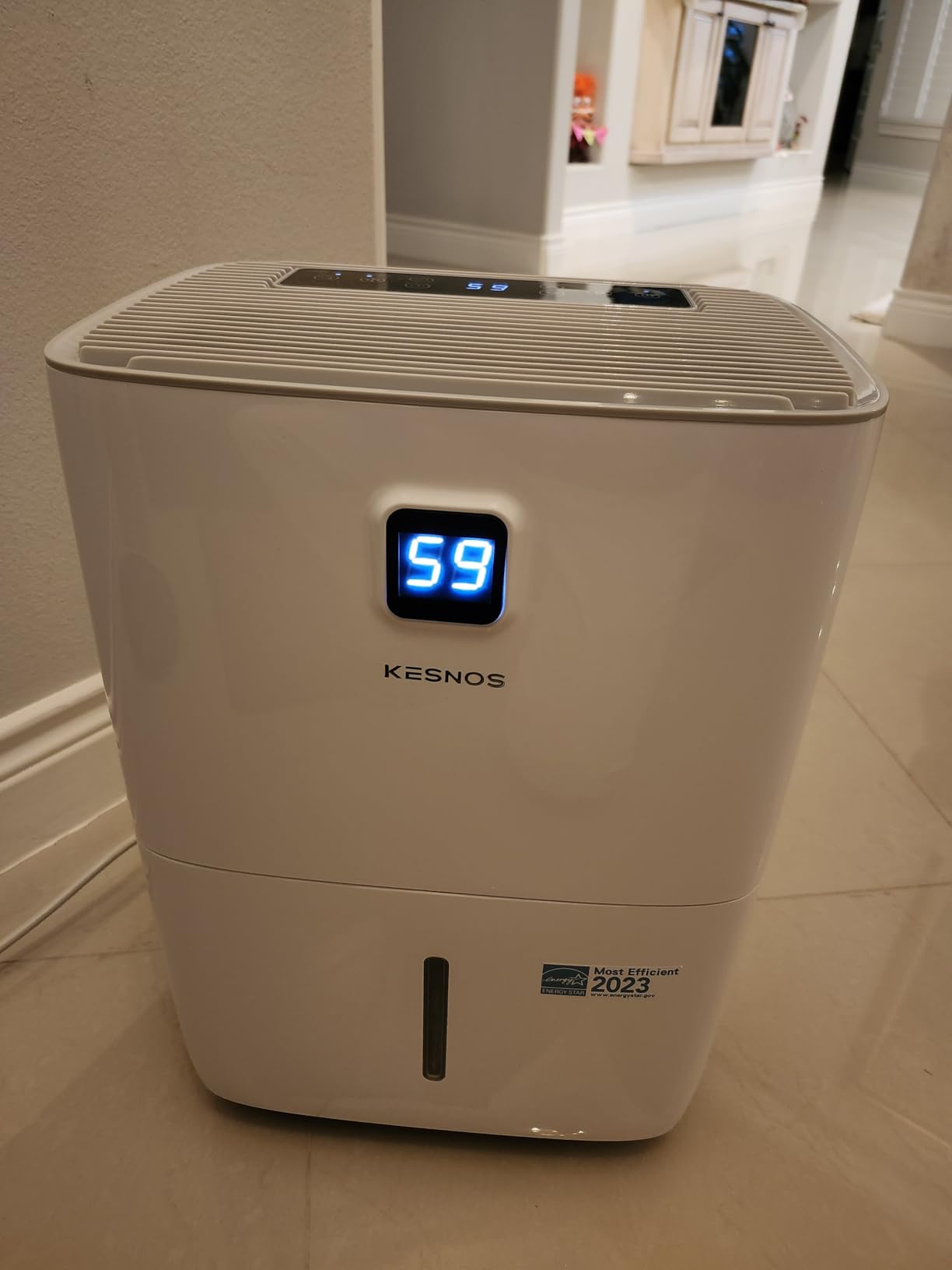 Kesnos 2,500 Sq. Ft. Energy Star Dehumidifier for Basement with Drain Hose customer photo 2