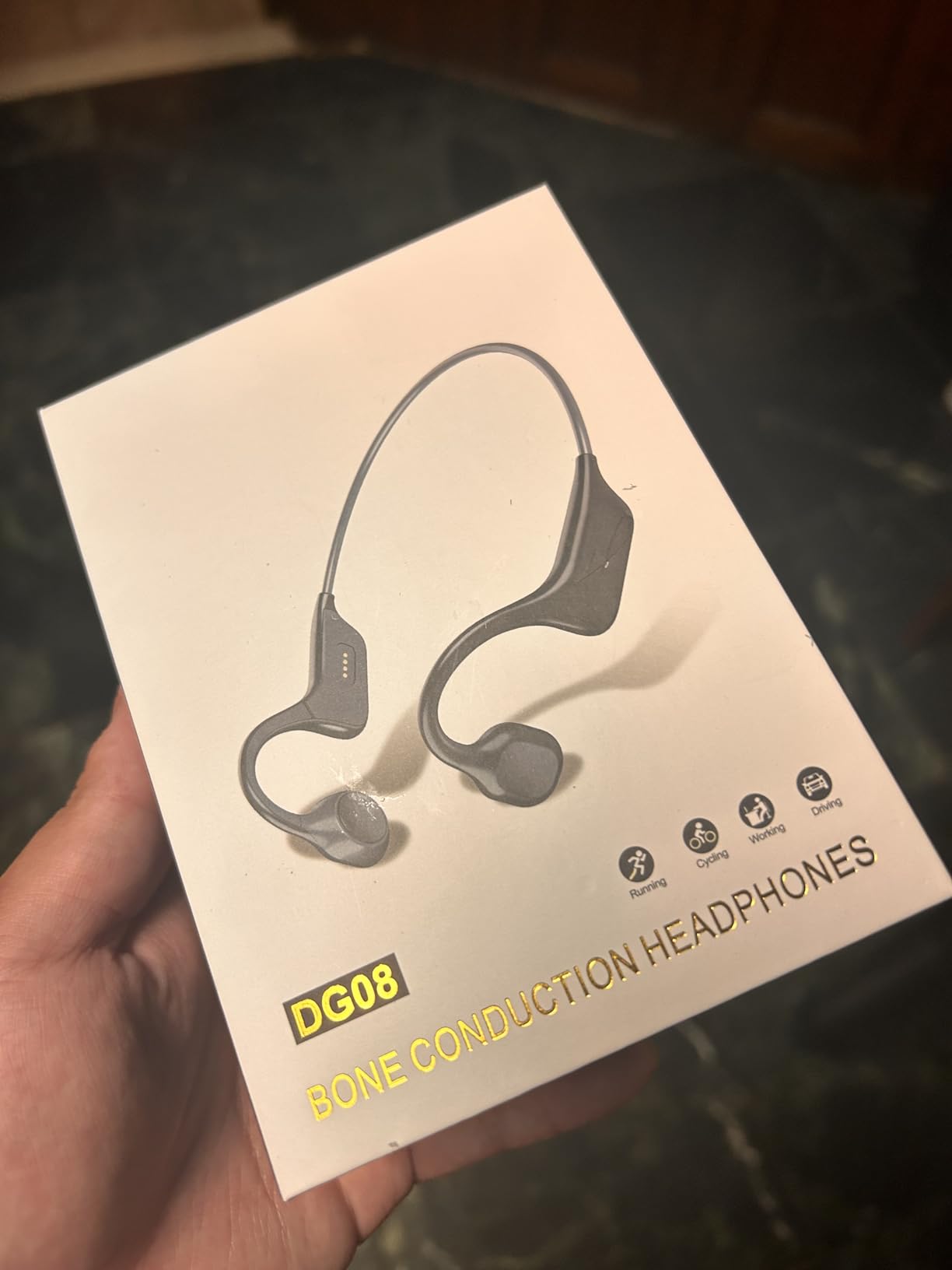 IP68 Waterproof Swimming Headphones, Bone Conduction Bluetooth 6.0 Headphones, Built-in 32GB MP3 Player, Soft Lightweight Open-Ear Design for Swimming Marathons Showers Cycling(Black customer photo 2