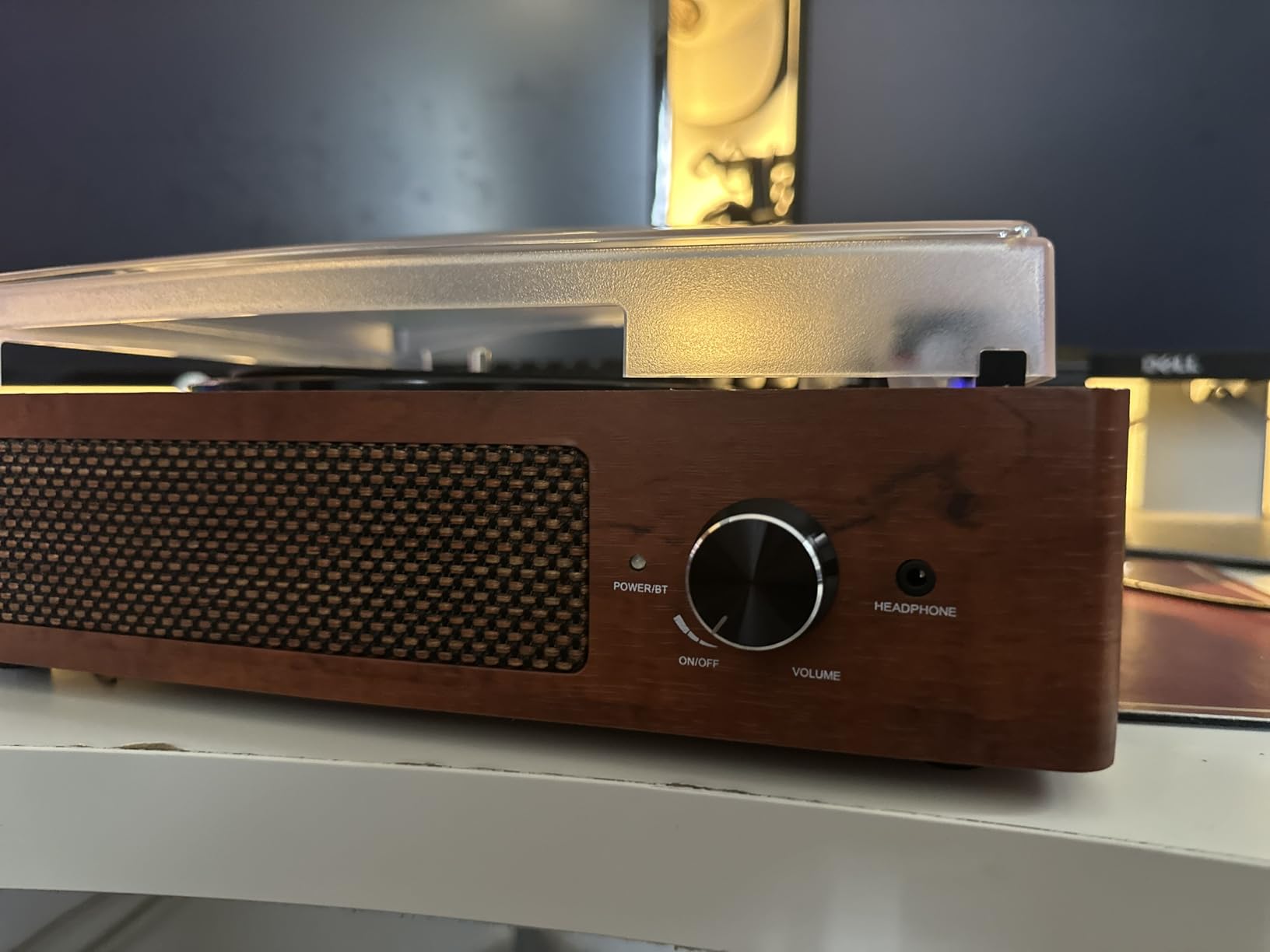 FEKTIK 7-in-1 Bluetooth Record Player with Stereo Speakers, Turntable for Vinyl to MP3 with Cassette Play, AM/FM Radio, Remote Control, USB/SD Encoding, 3.5mm Music Output Jack customer photo 1