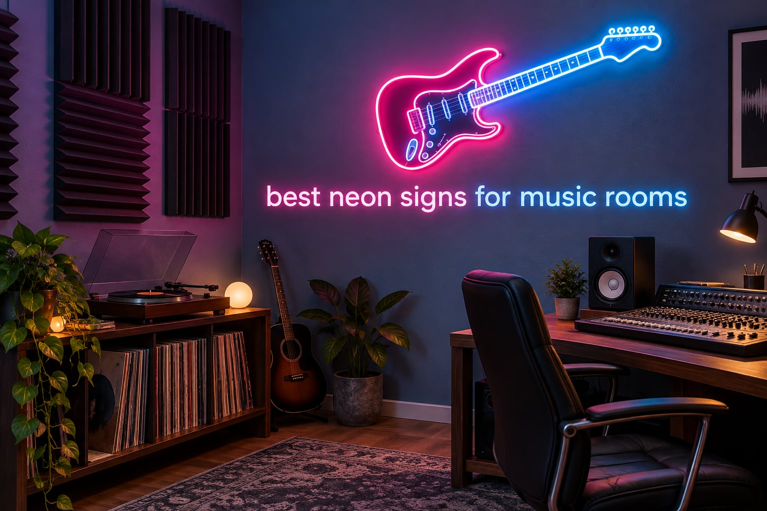 best neon signs for music rooms