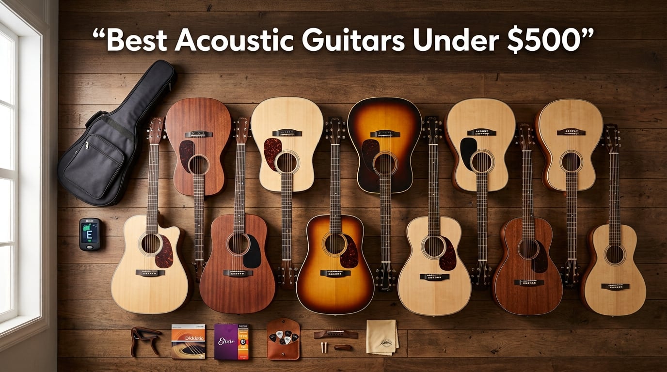 Best Acoustic Guitars Under $500