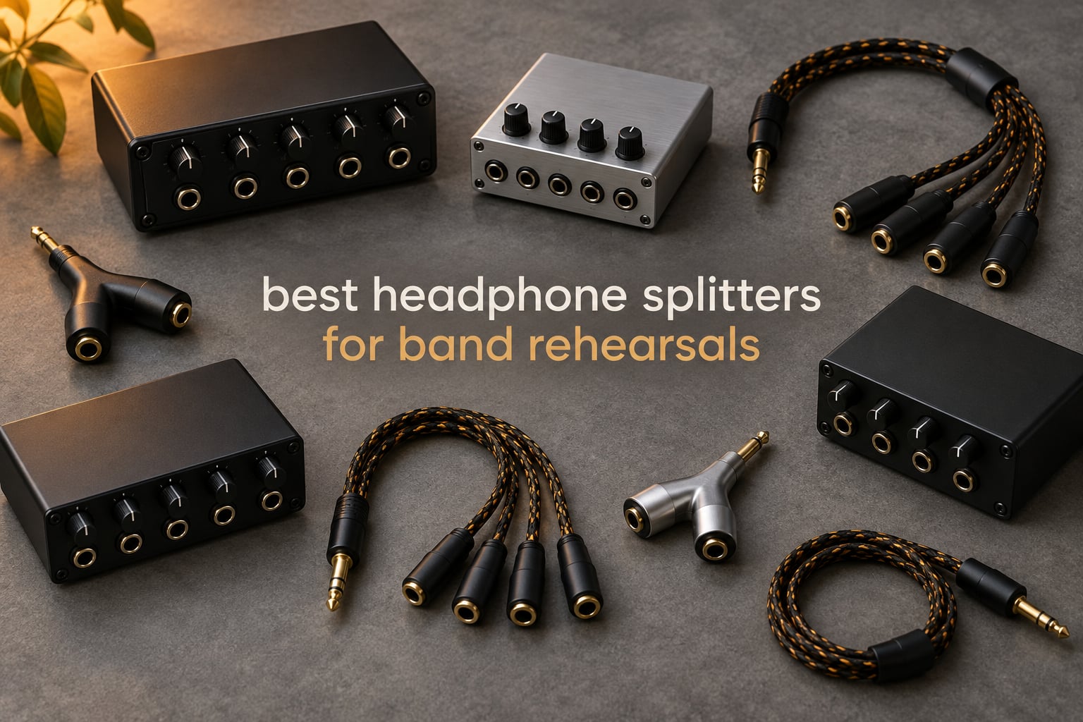 best headphone splitters for band rehearsals