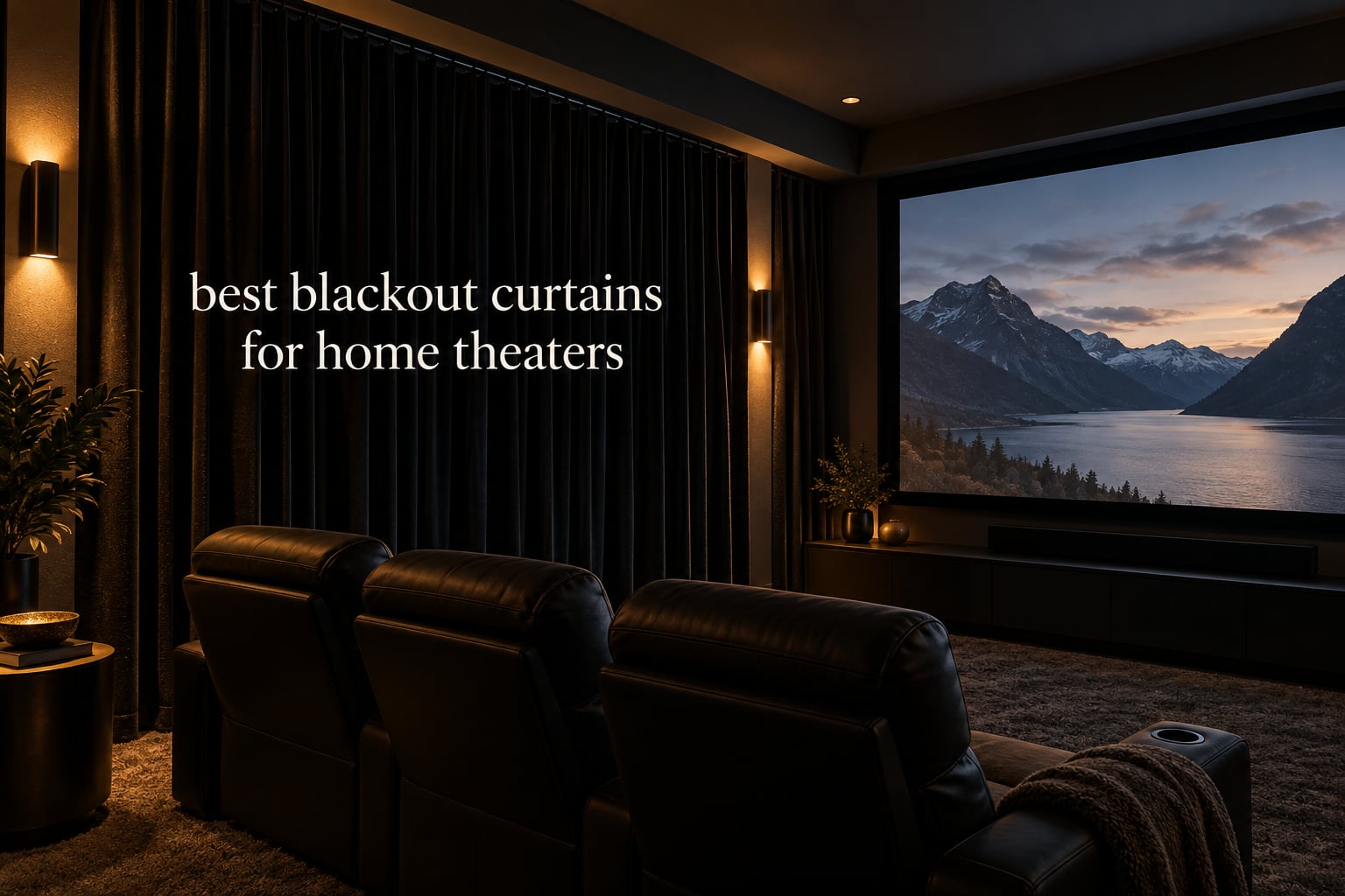 best blackout curtains for home theaters