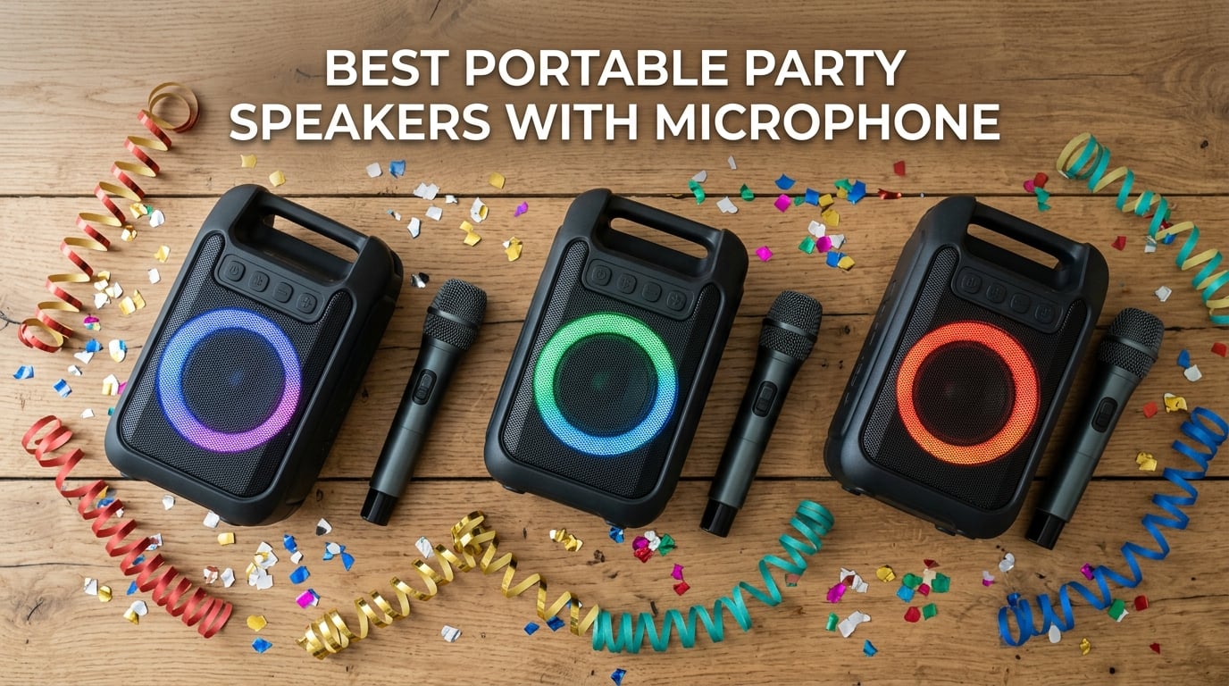 Best Portable Party Speakers with Microphone
