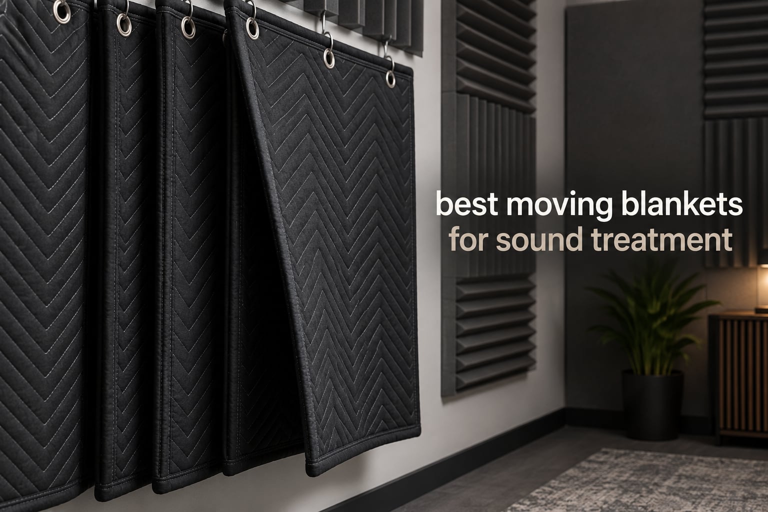 best moving blankets for sound treatment