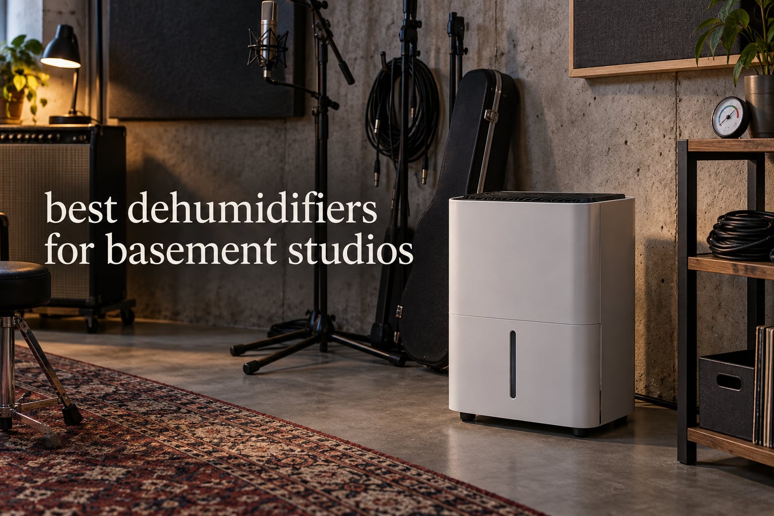 best dehumidifiers for basement studios