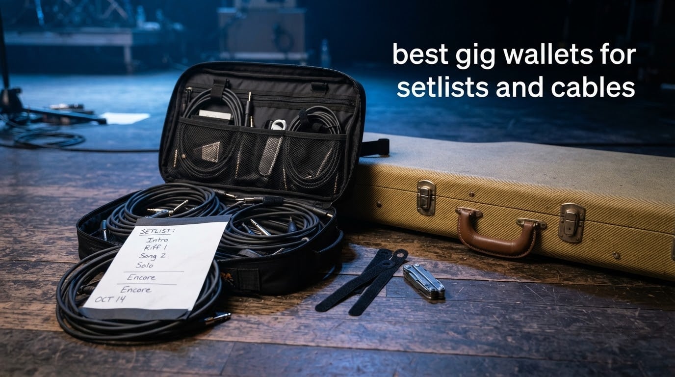 best gig wallets for setlists and cables