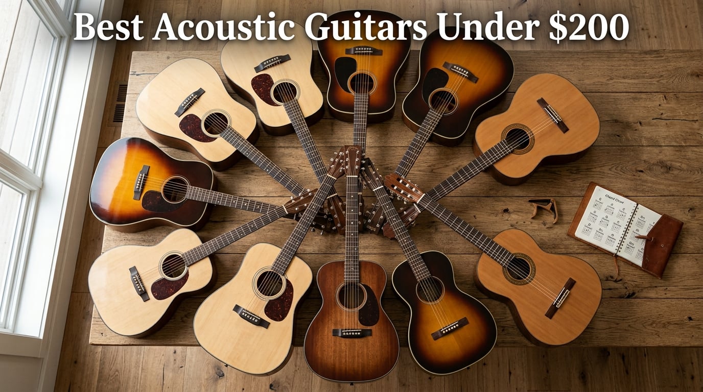 Best Acoustic Guitars Under $200