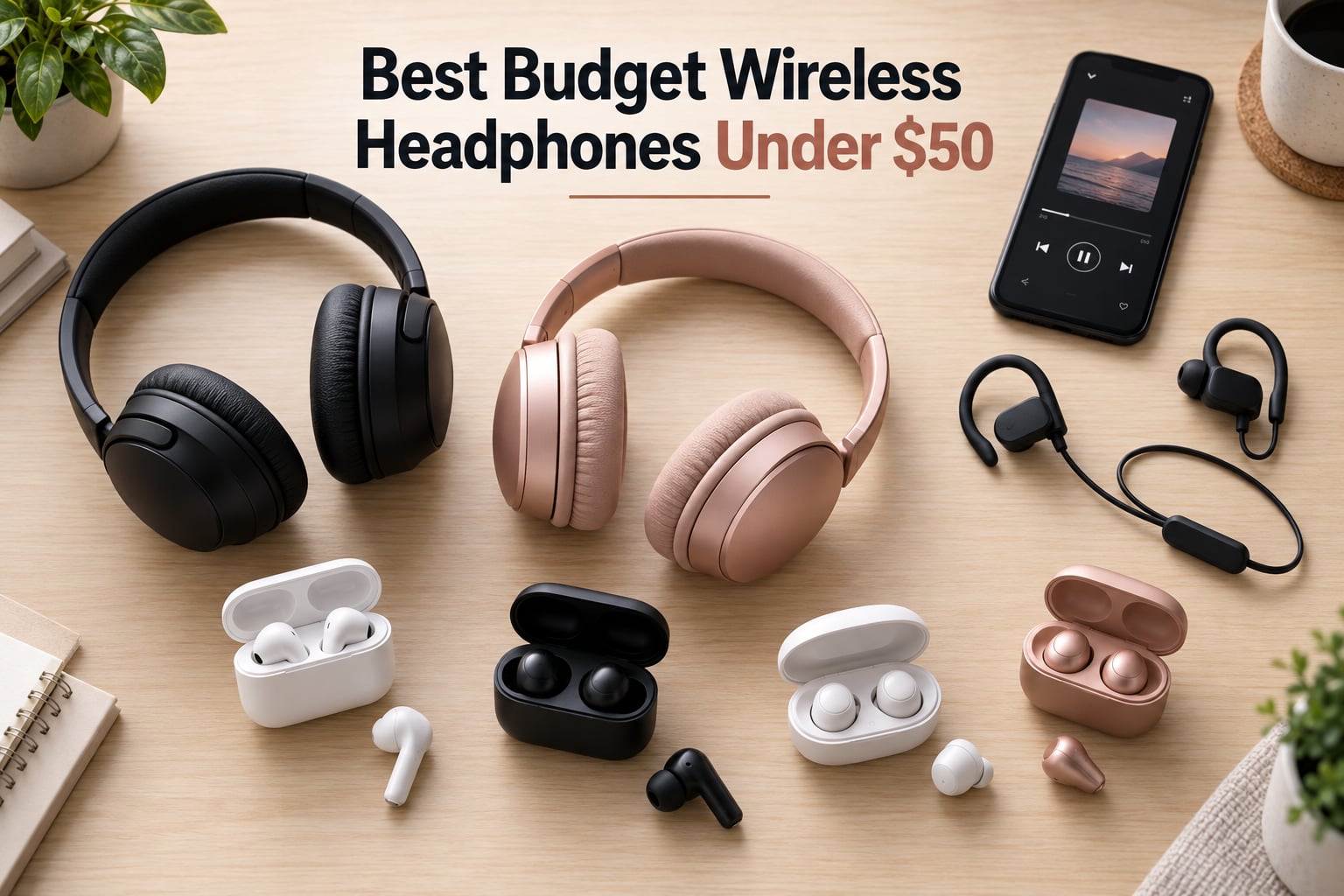 Best Budget Wireless Headphones Under $50