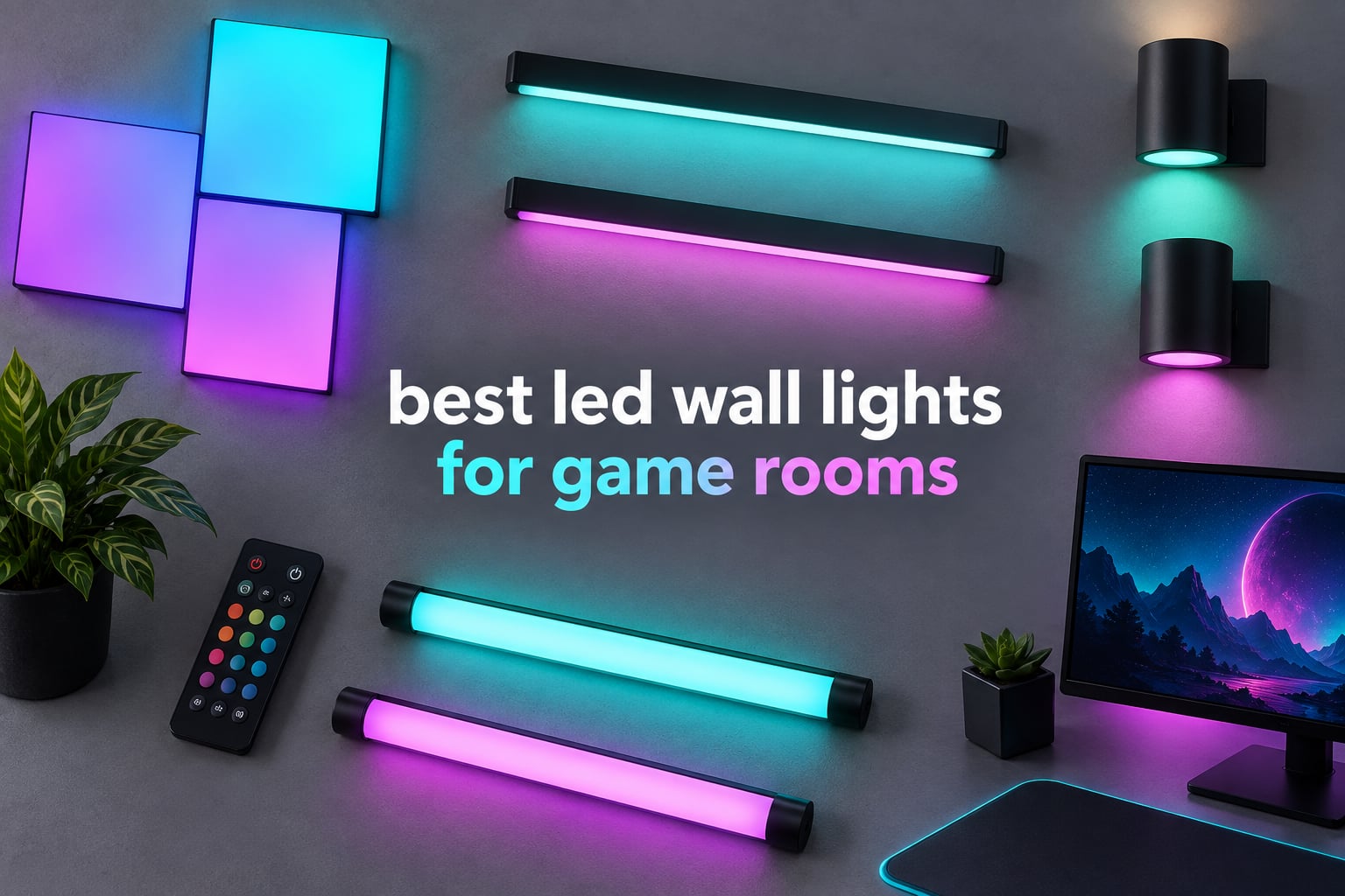 best led wall lights for game rooms