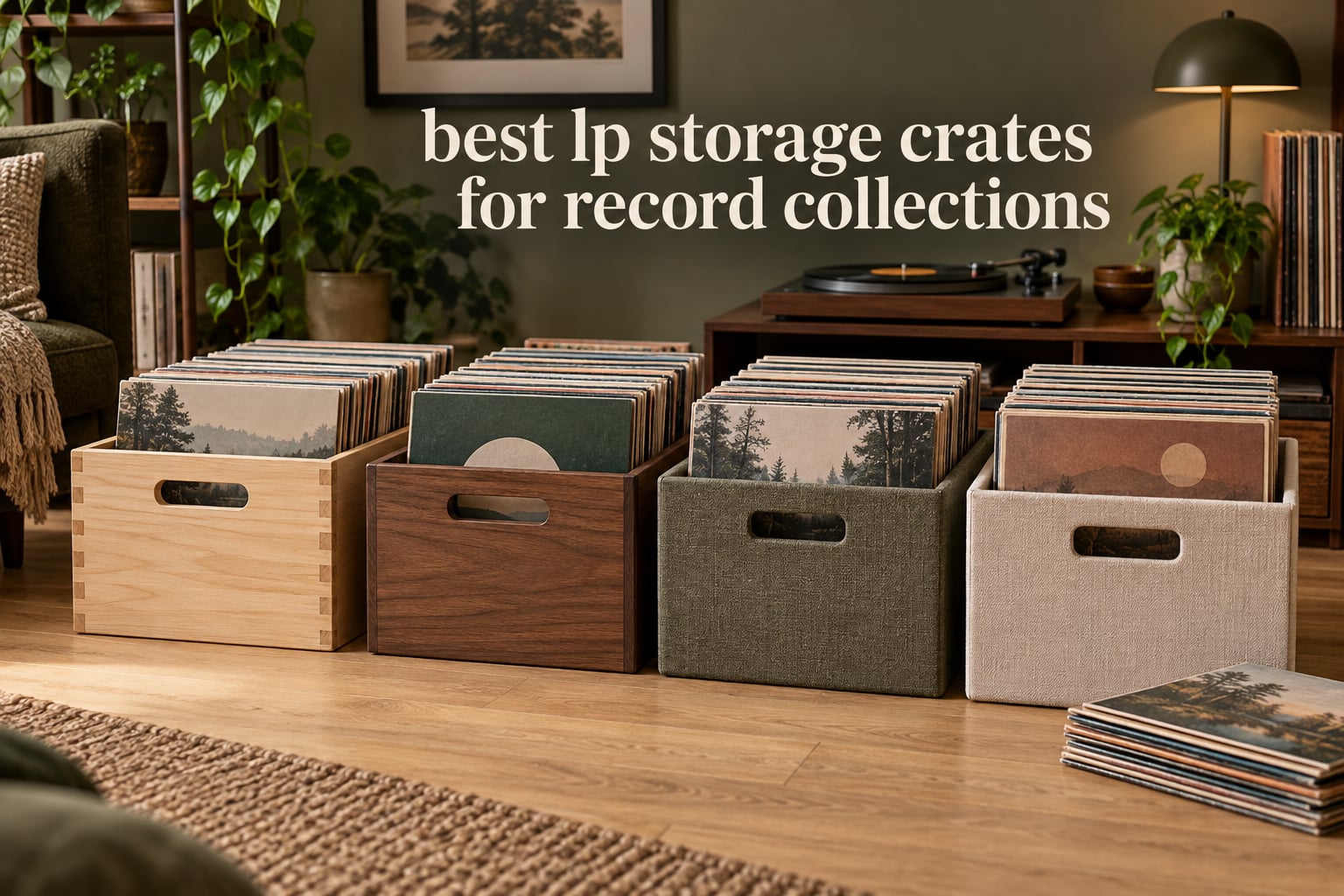 best lp storage crates for record collections