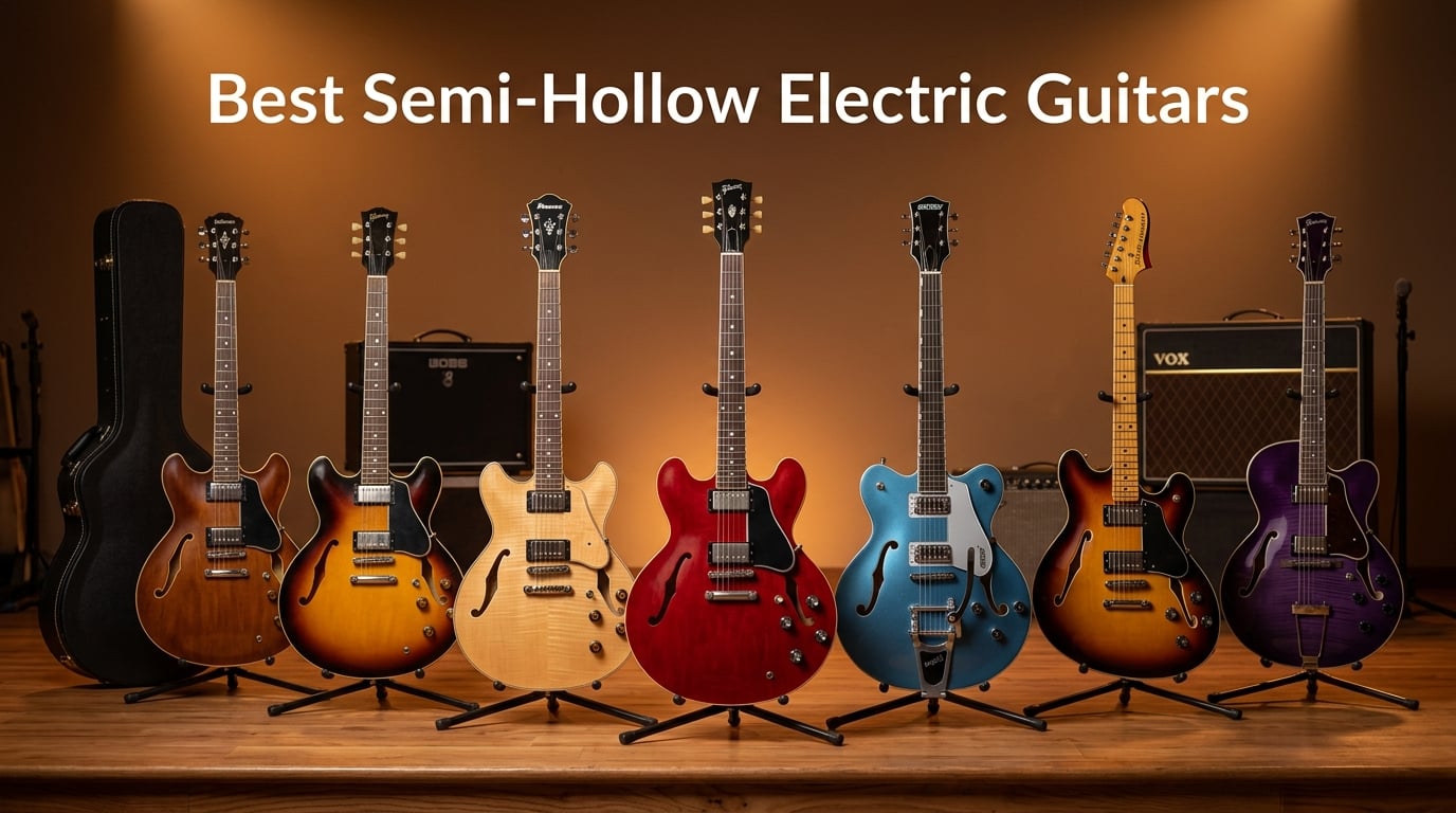 Best Semi-Hollow Electric Guitars