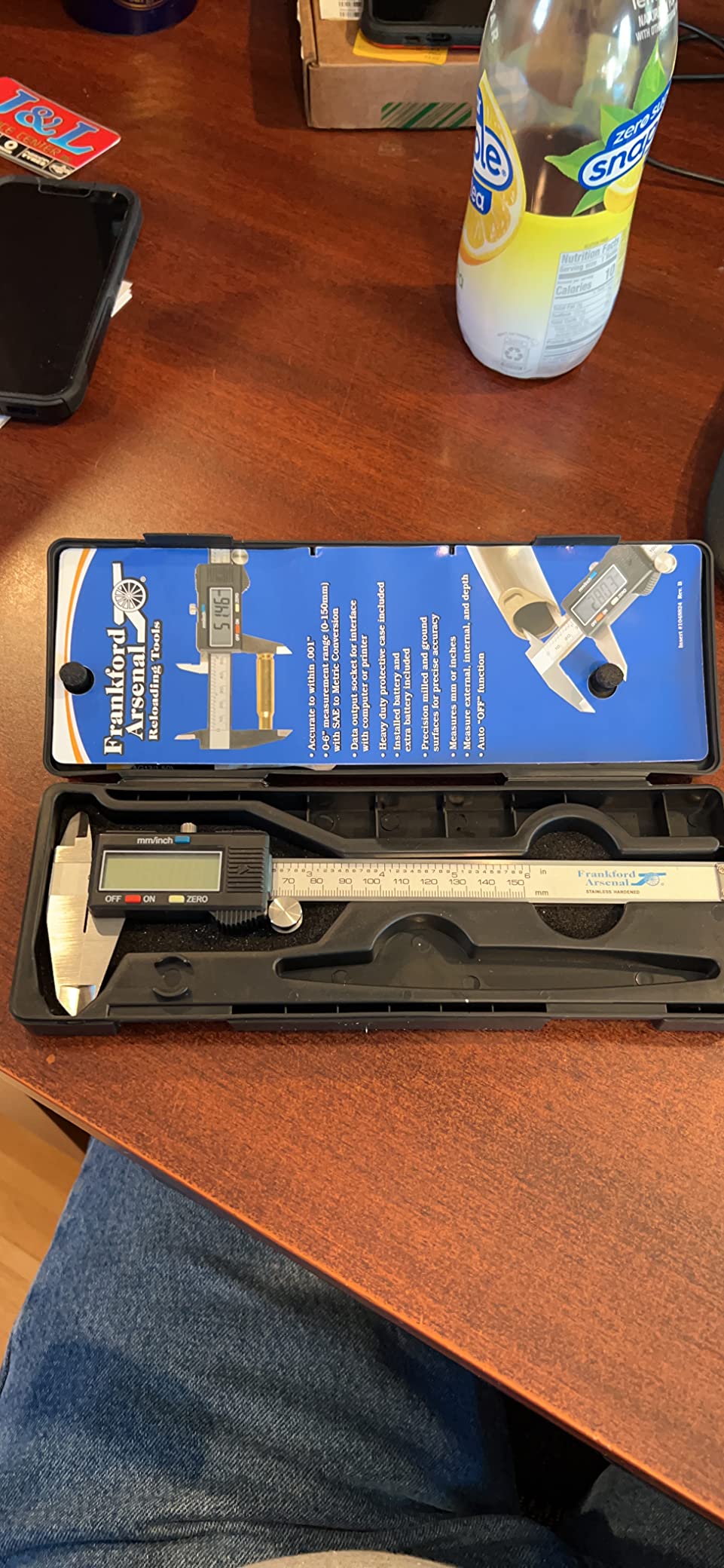 Frankford Arsenal Electronic Caliper with LCD Display and Case for Reloading customer photo 1