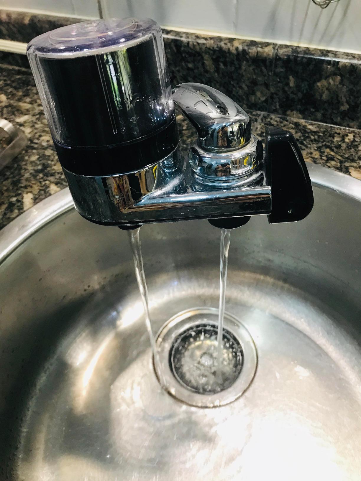 Instapure F2 Essentials Faucet Water Filter System, Chrome with Clear Cap customer photo 1