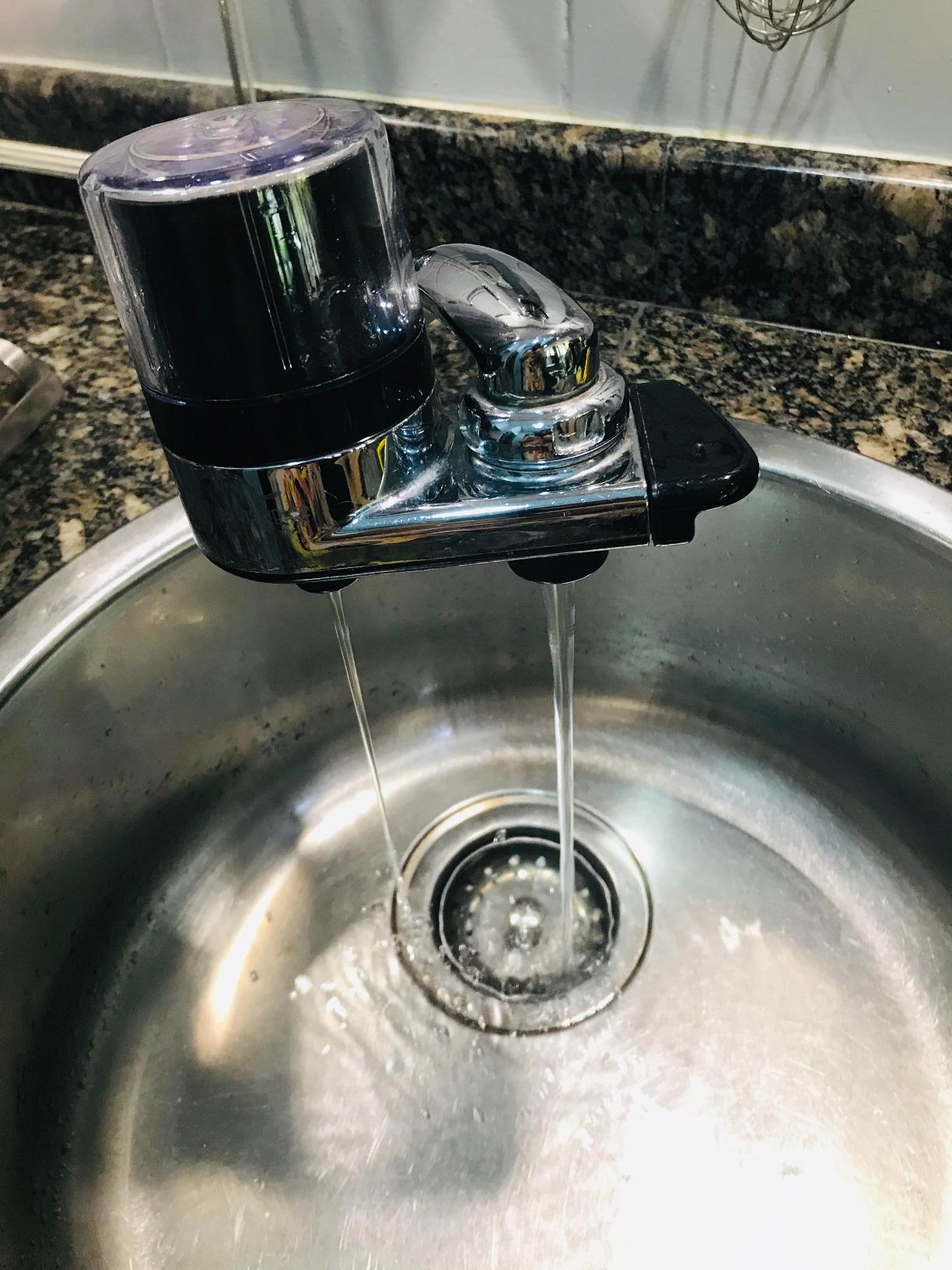 Instapure F2 Essentials Faucet Water Filter System, Chrome with Clear Cap customer photo 2