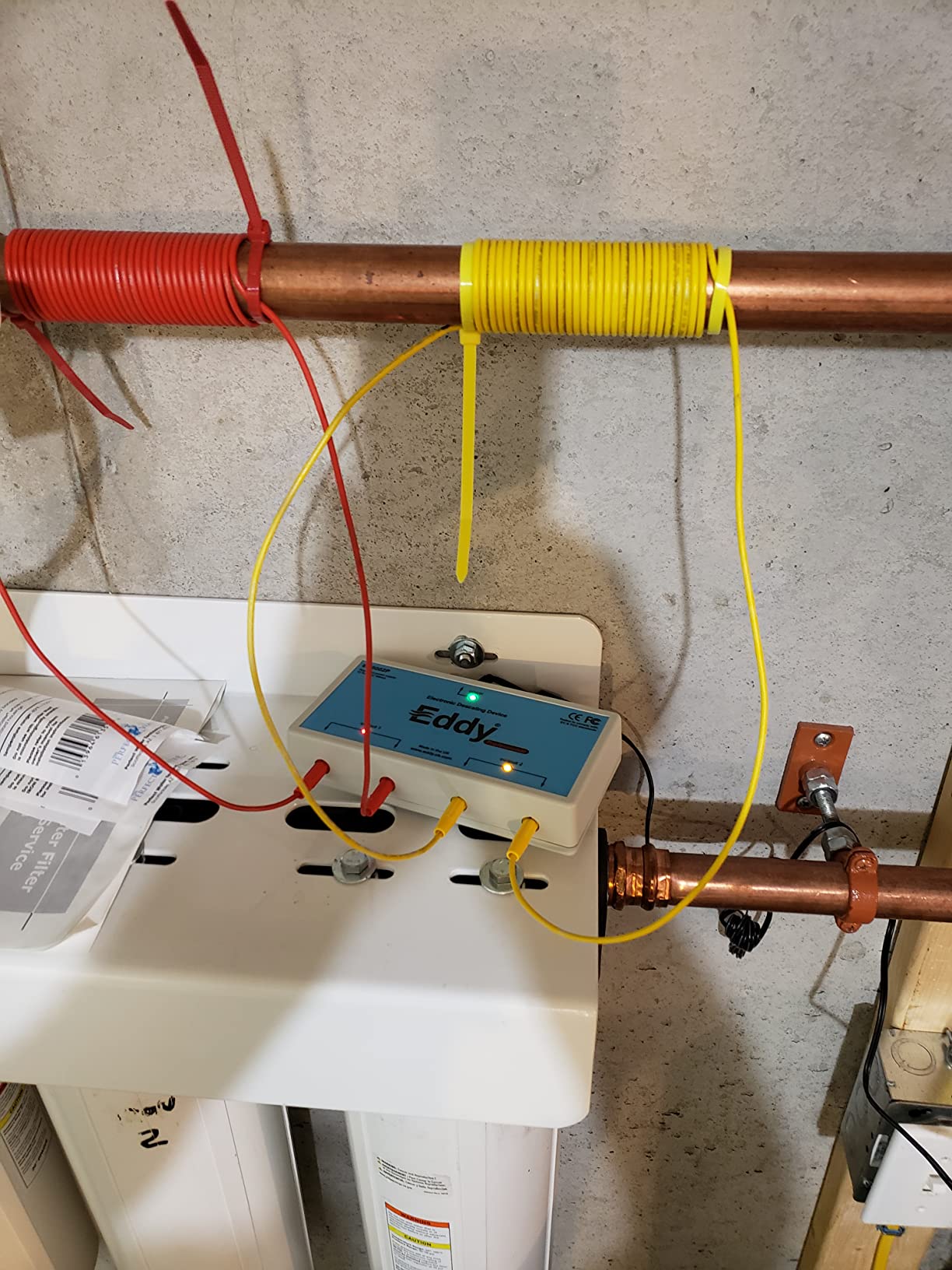 EDDY Inductive No Salt Water Softener Alternative | Electronic Water Descaler for Whole House | Reduces Limescale | Electromagnetic Water Conditioner customer photo 1