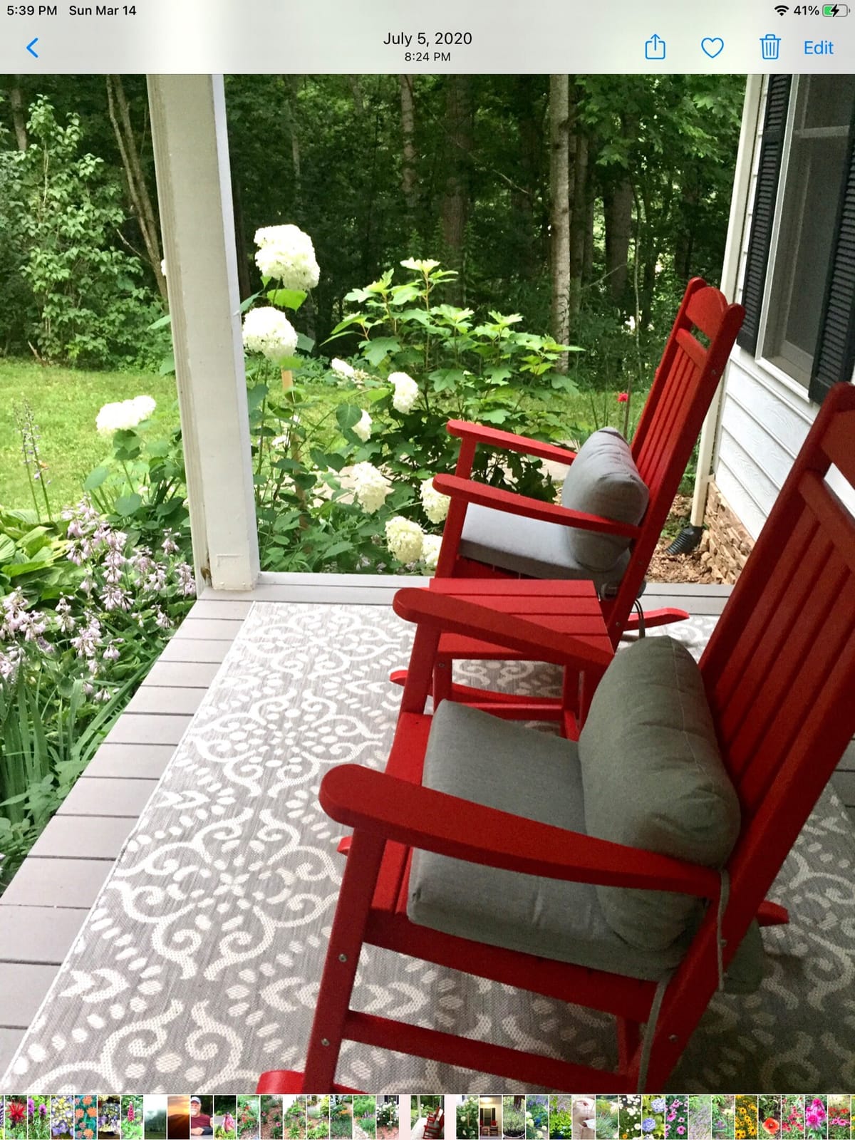 POLYWOOD AD5030GY Classic Folding Adirondack, Slate Grey customer photo 1