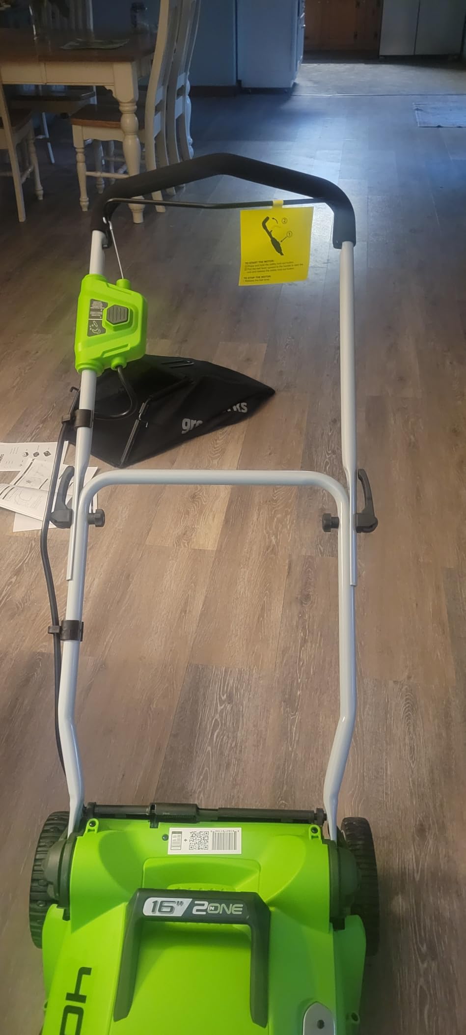 Greenworks 40V 16in Push Lawn Mower, 4.0 Ah Battery and Charger customer photo 2