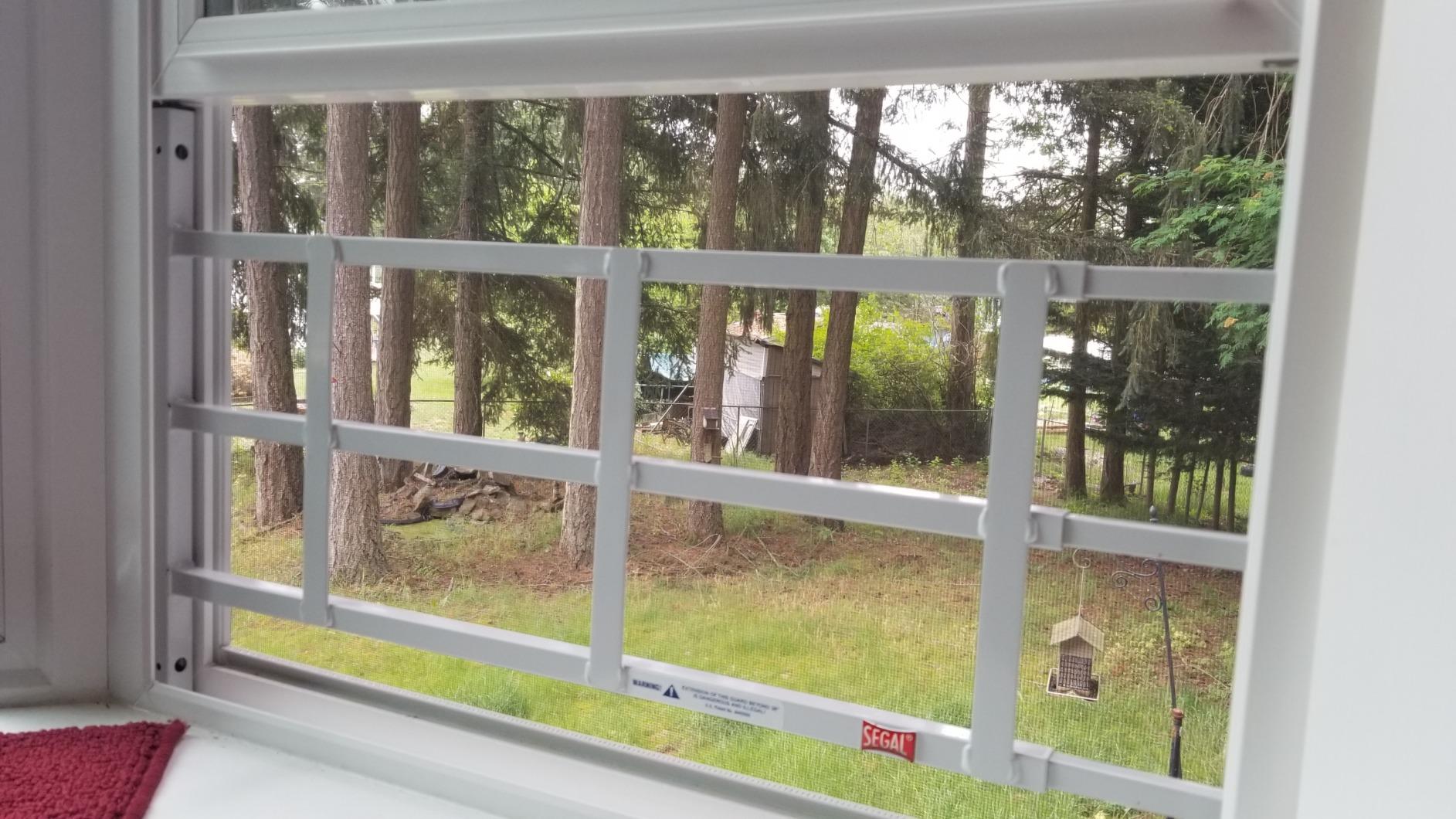 Prime-Line 3-Bar Window Security Grill, Adjustable 23-1/2 to 38 in., White customer photo 2