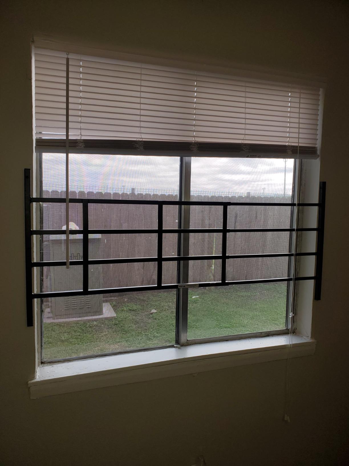 Prime-Line Adjustable 4-Bar Window Security Grill, Black, 32-1/2 to 54 in. customer photo 2