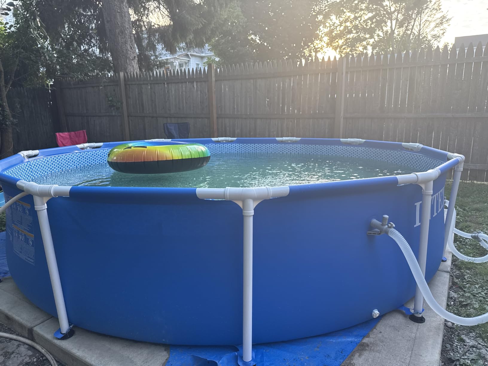 INTEX Metal Frame 12ft x 30in Round Above Ground Swimming Pool Set w/Pump customer photo 2